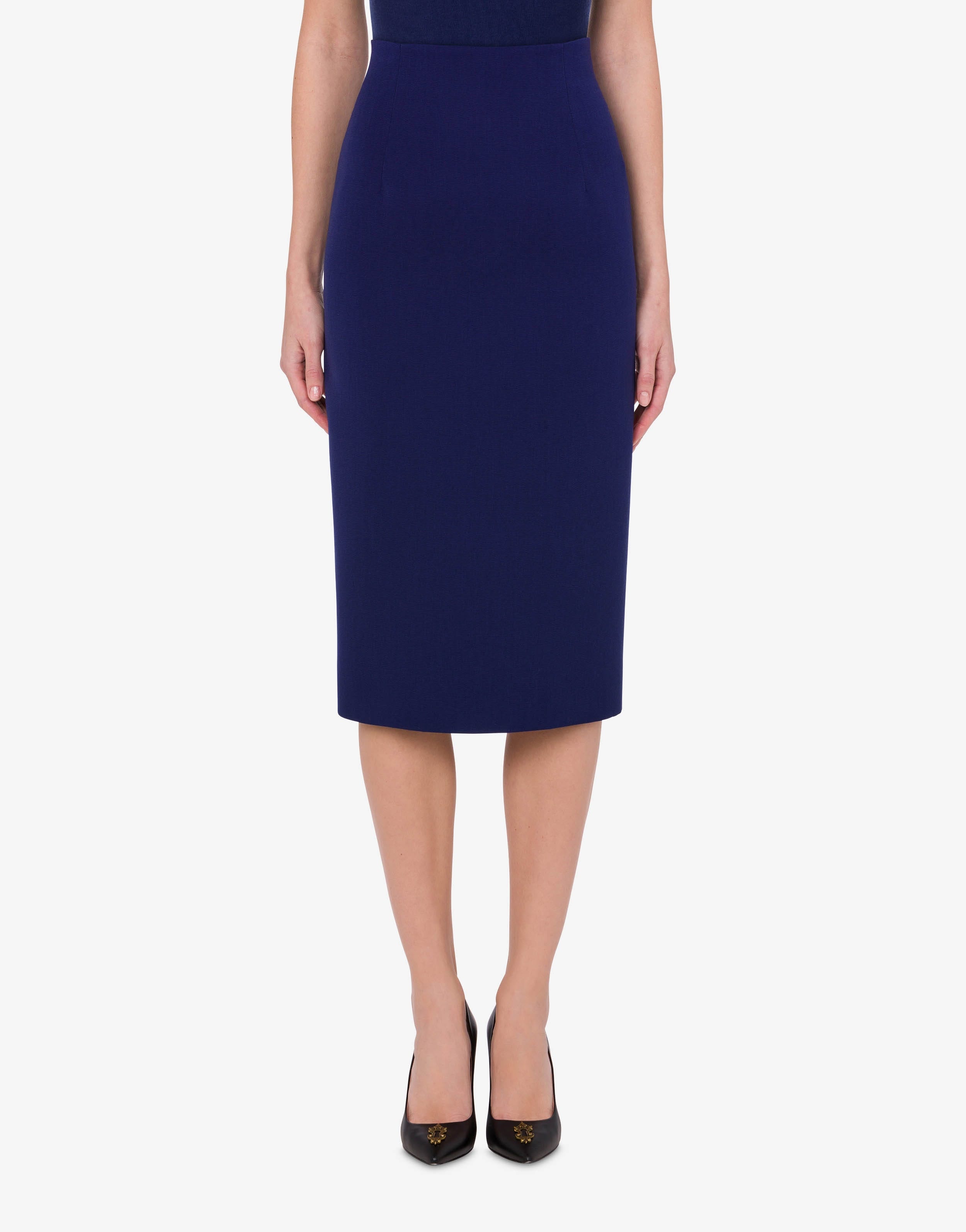WOOL FAILLE SKIRT - 2