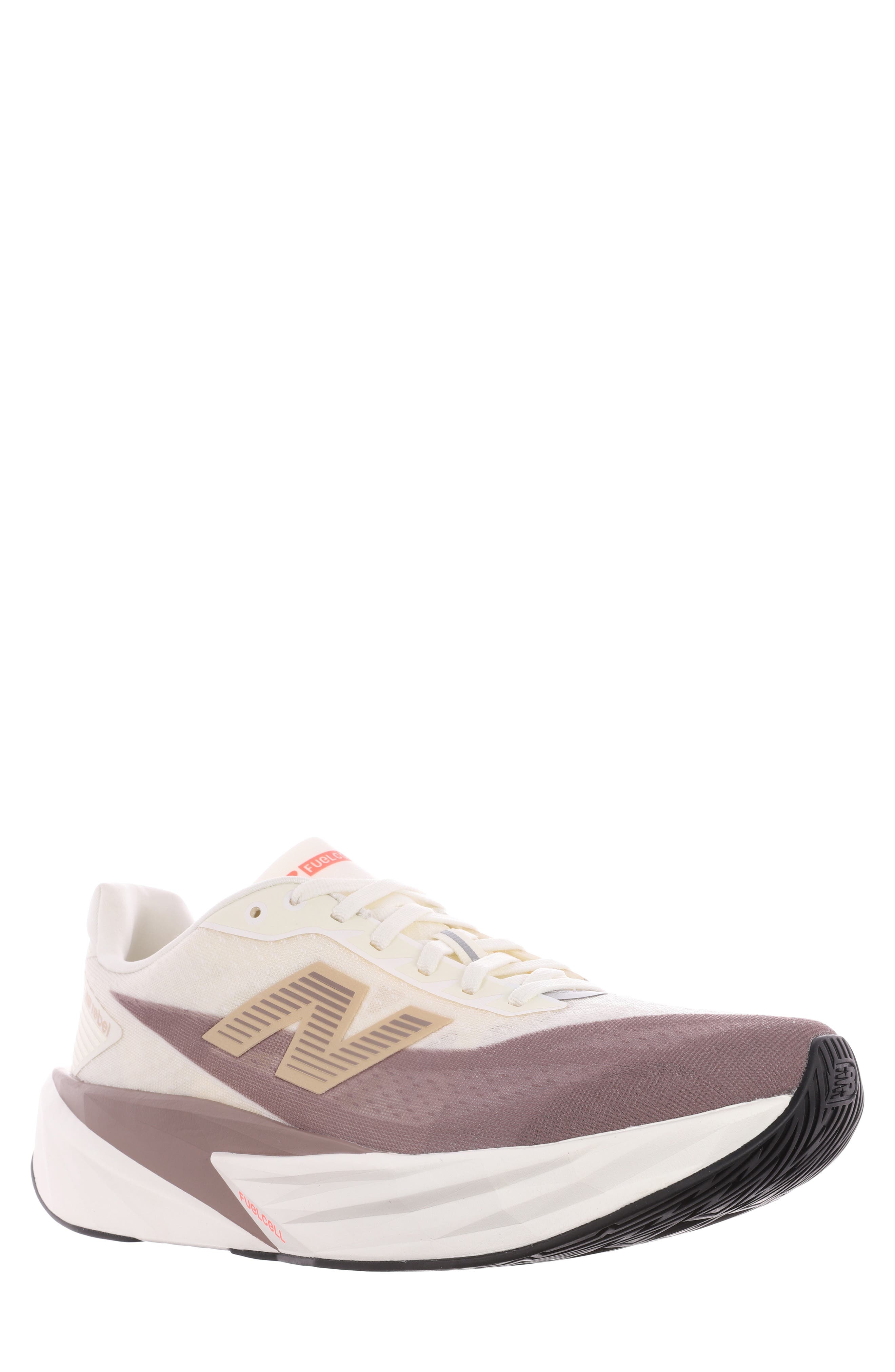 New Balance FuelCell Rebel v5 Running Shoe in Angora/Earth Shadow at Nordstrom - 1
