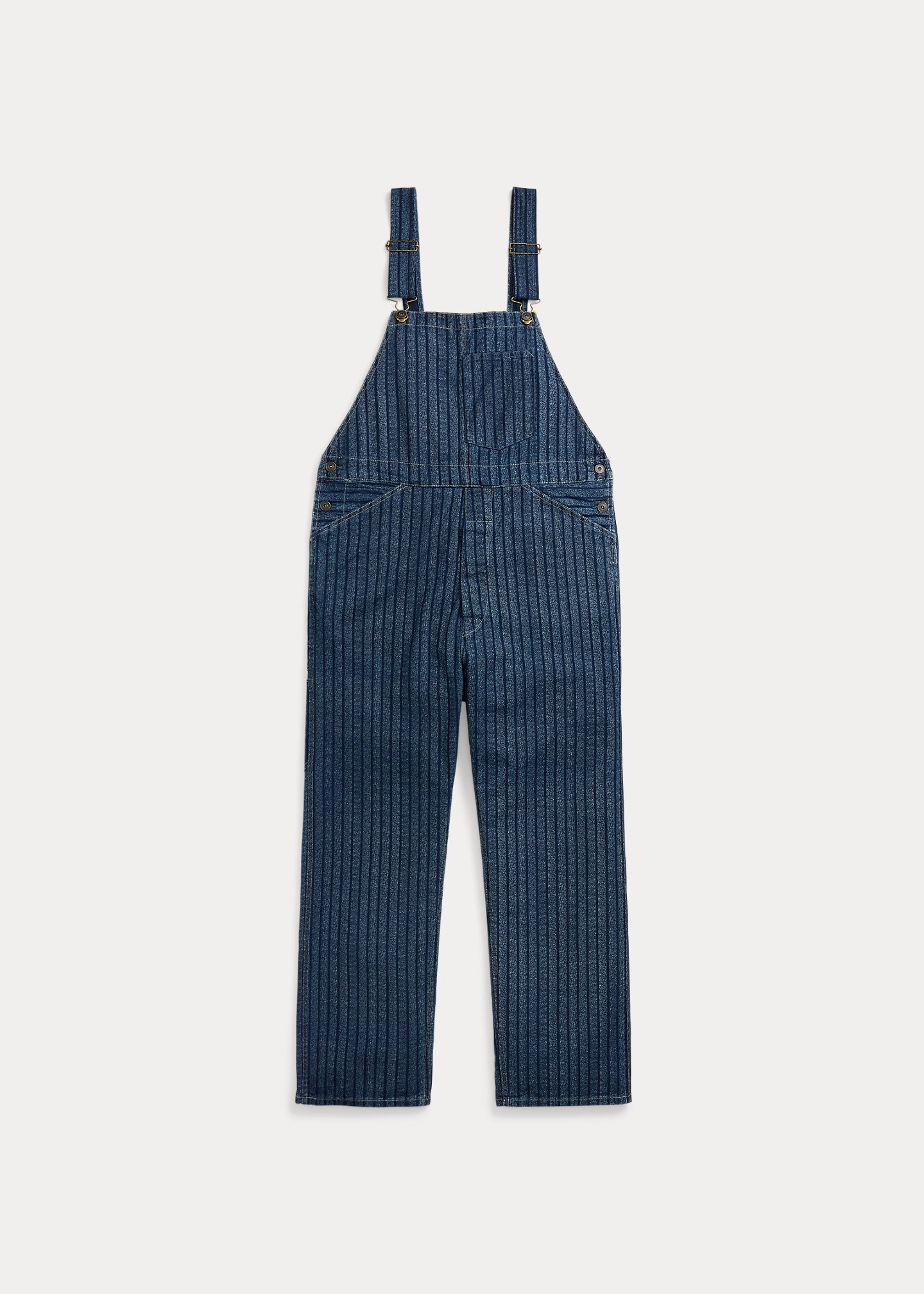 Indigo Striped Twill Overall - 1