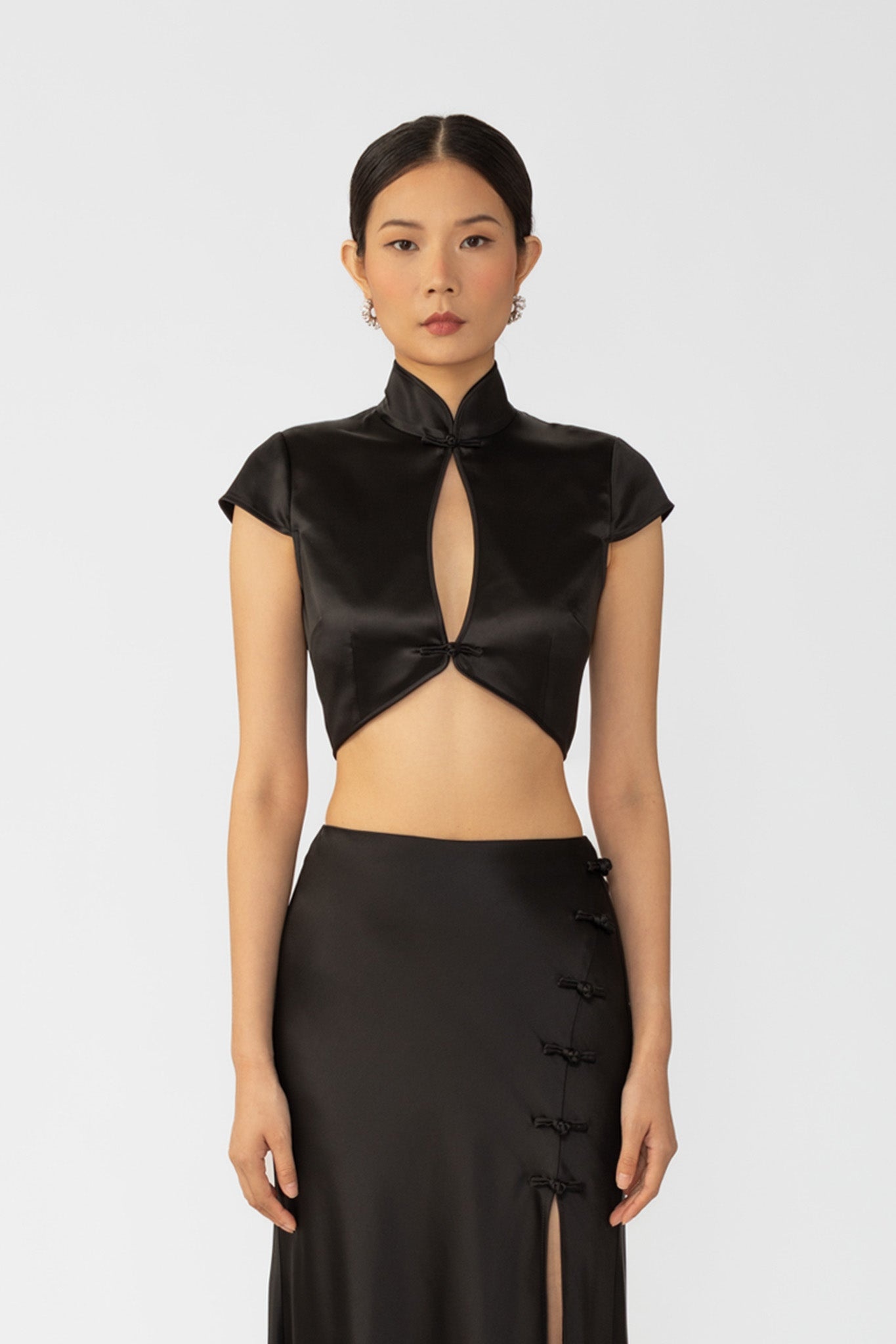 PEGGY SATIN TOP - 1