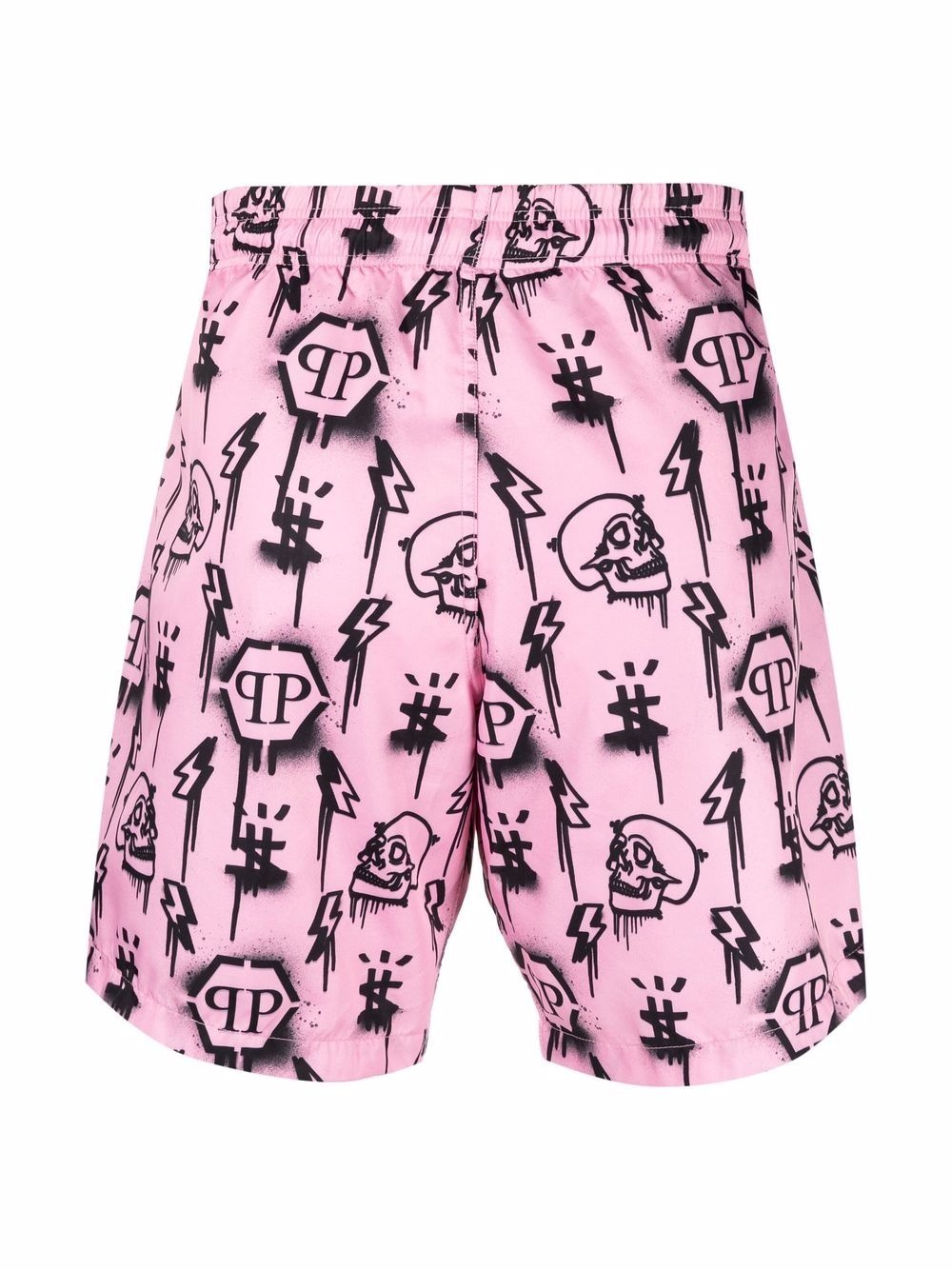 monogram-print swimming trunks - 2