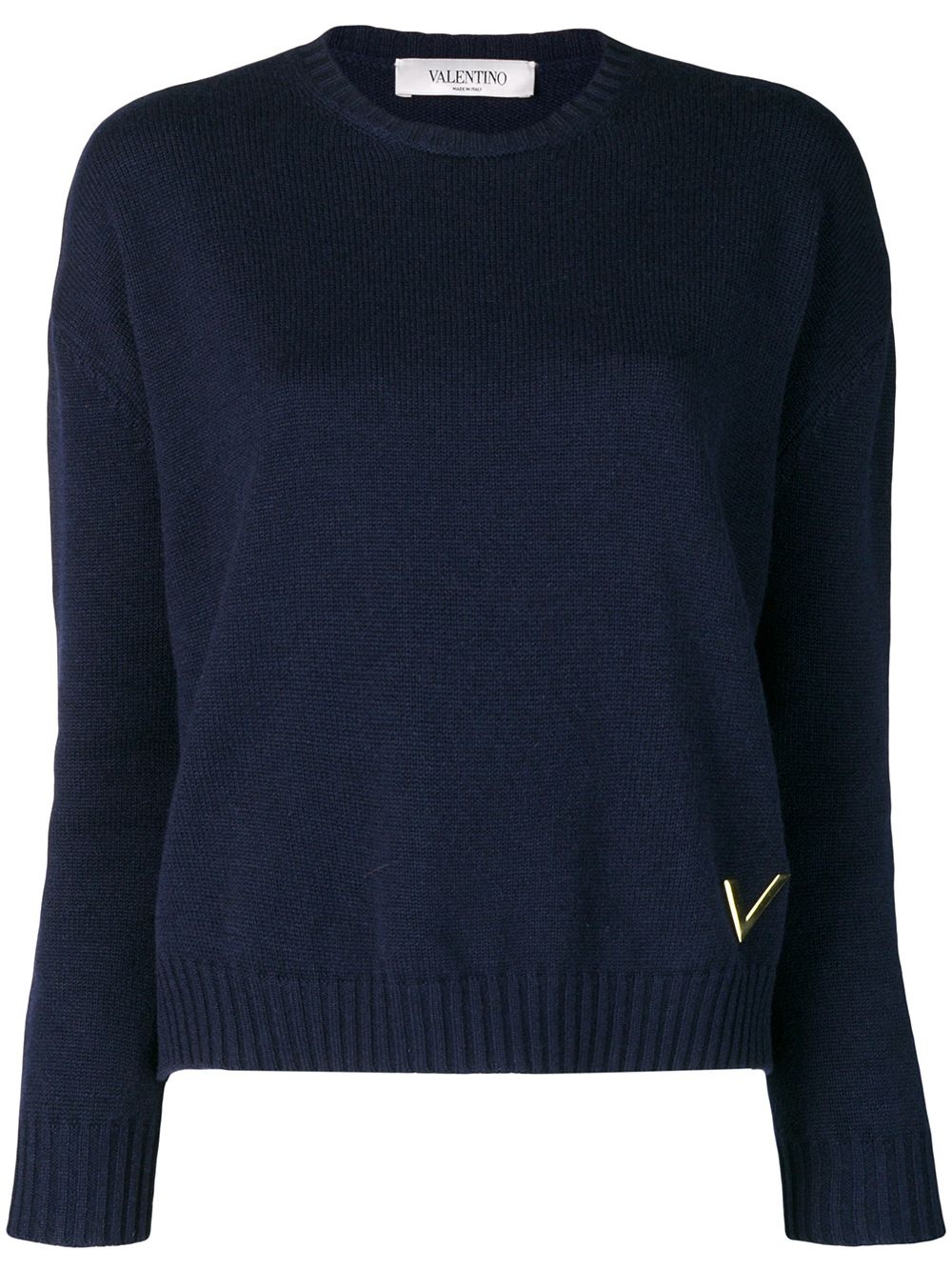 cashmere crew neck sweater - 1