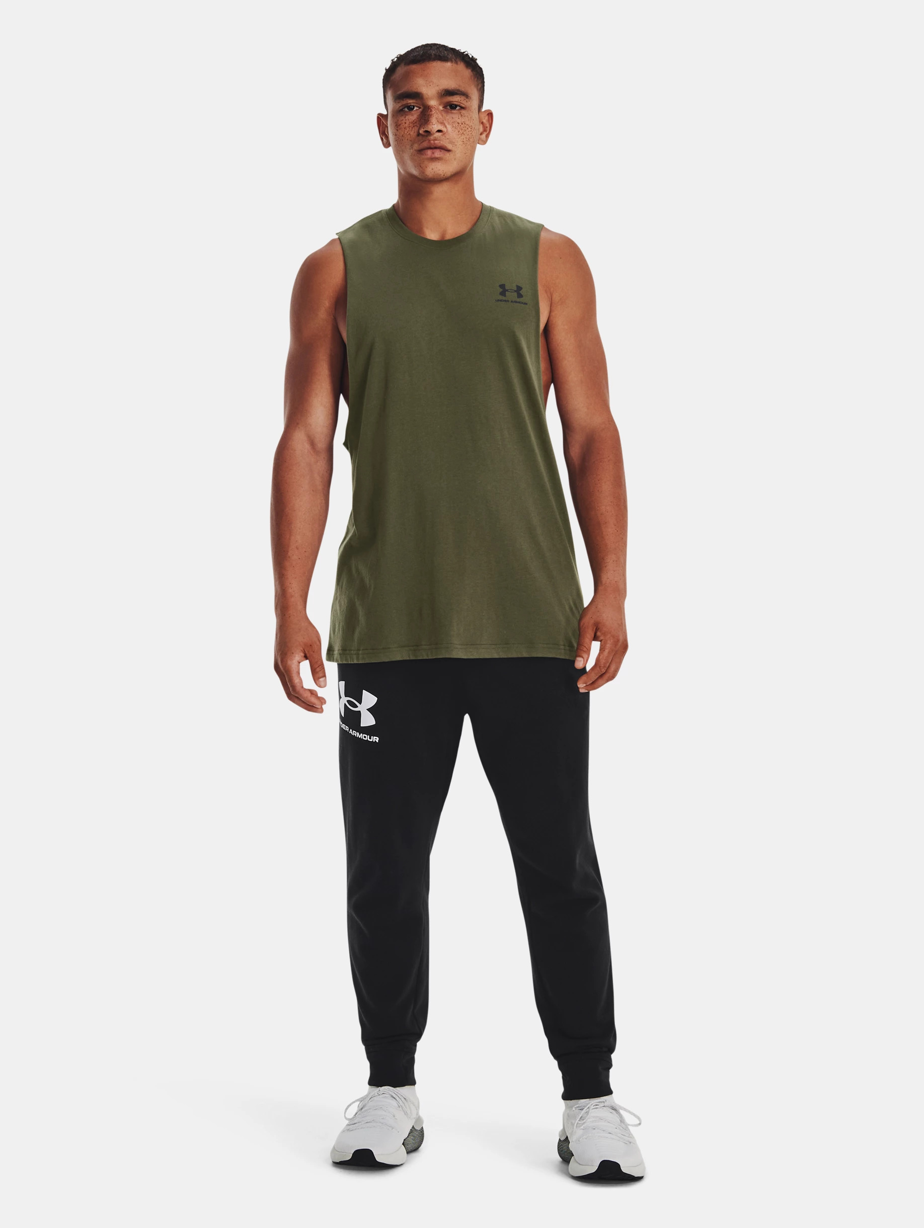 Men's UA Left Chest Cut-Off Tank - 5