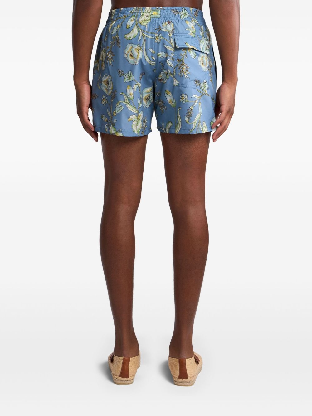 floral print swim shorts - 4