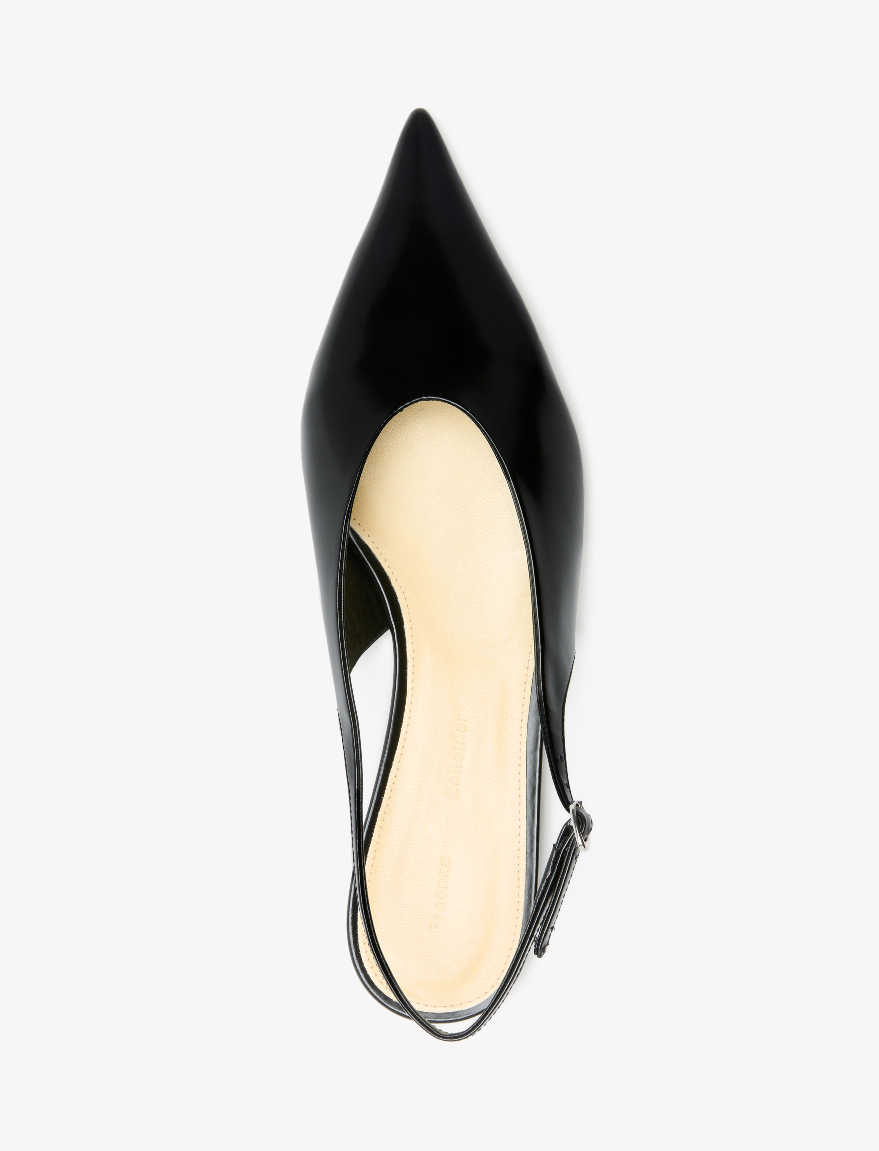 Slash Flat Slingbacks in Spazzolato Leather - 4