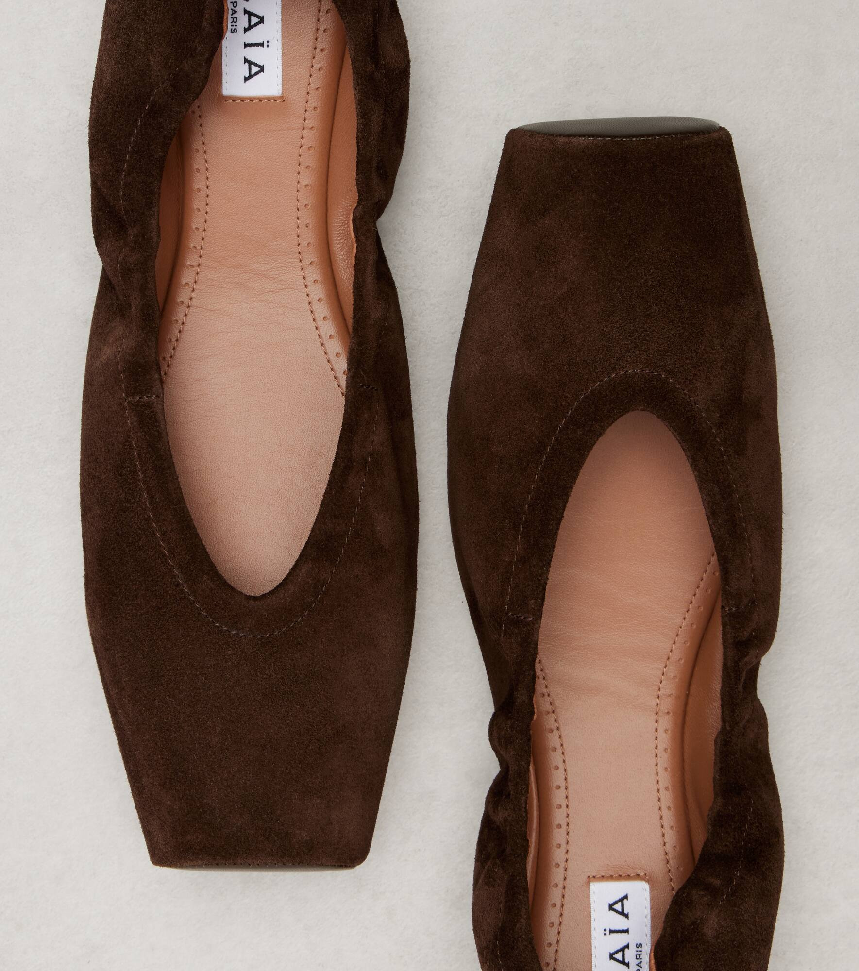 Suede ballet flats - 5
