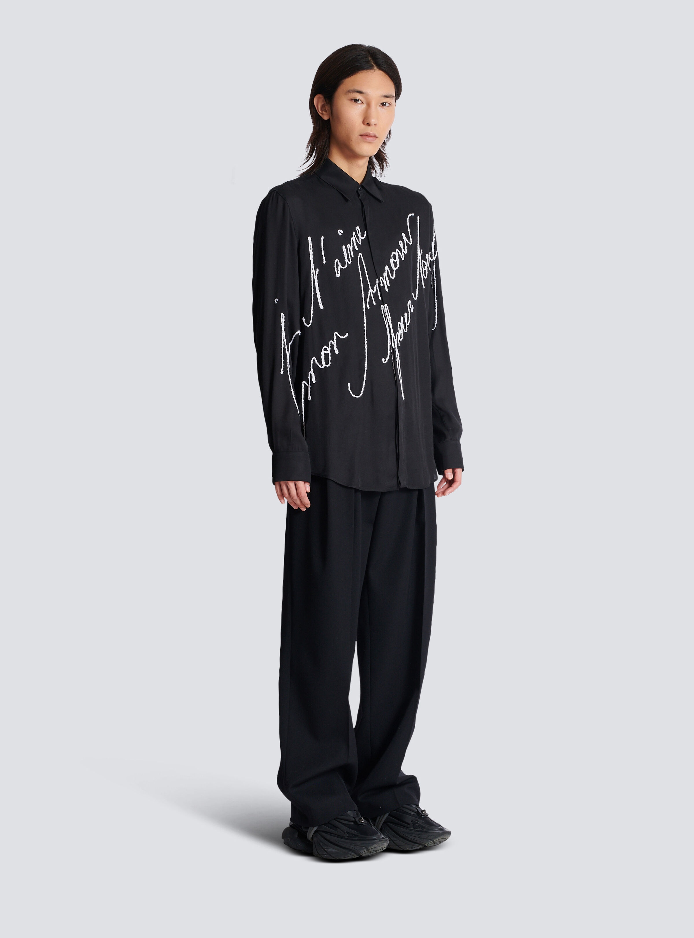 Loose shirt with "Love Letter" embroidery - 3