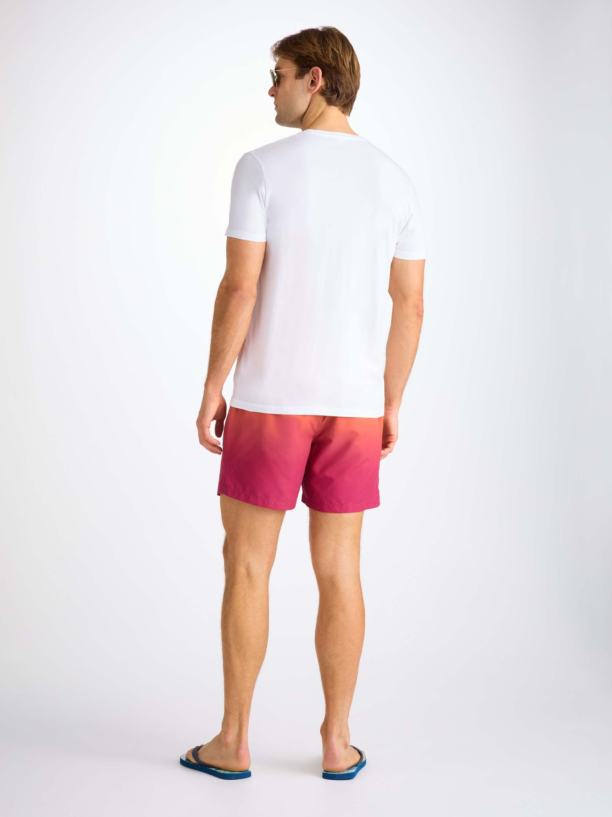 Men's T-Shirt Pima Cotton White Jungle Motif - 4