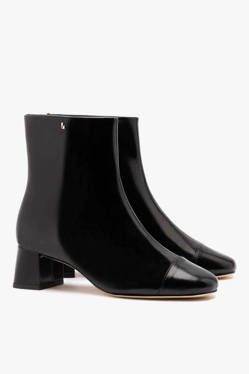 Mini Edie Boot In Black Box Leather 3