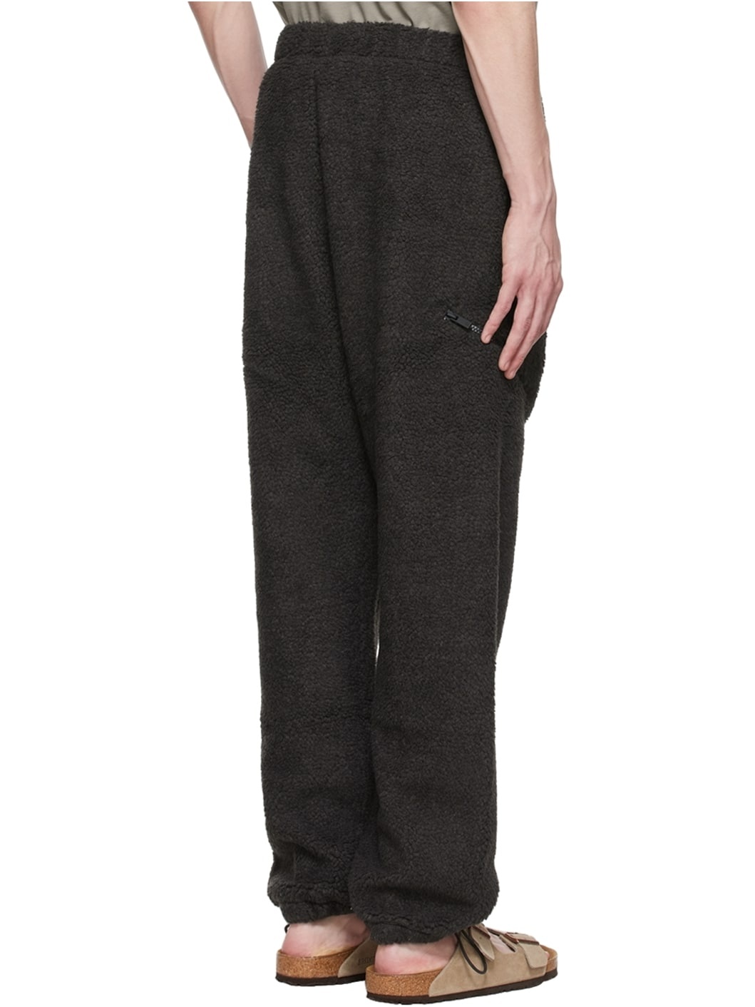 Black Polyester Lounge Pants - 3