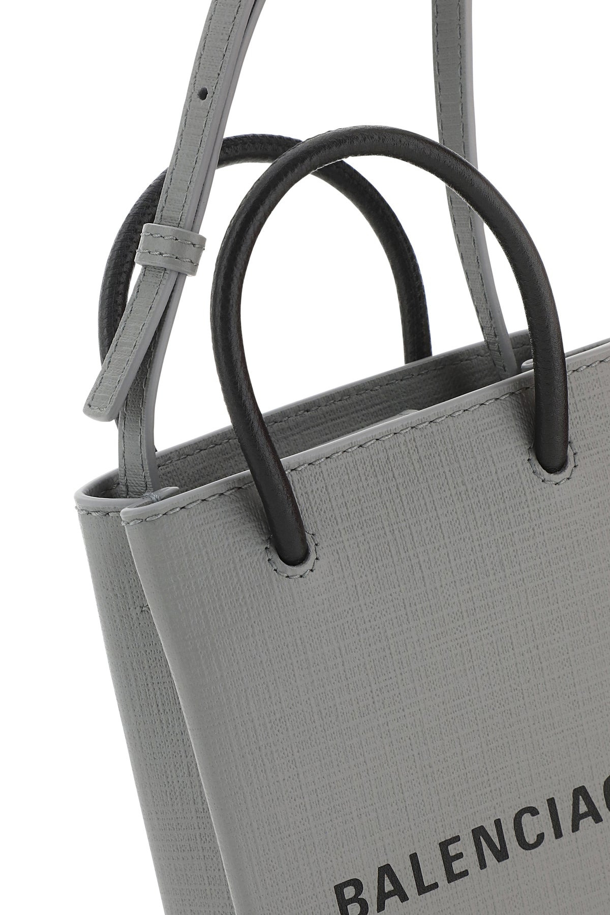 Grey leather phone case - 4