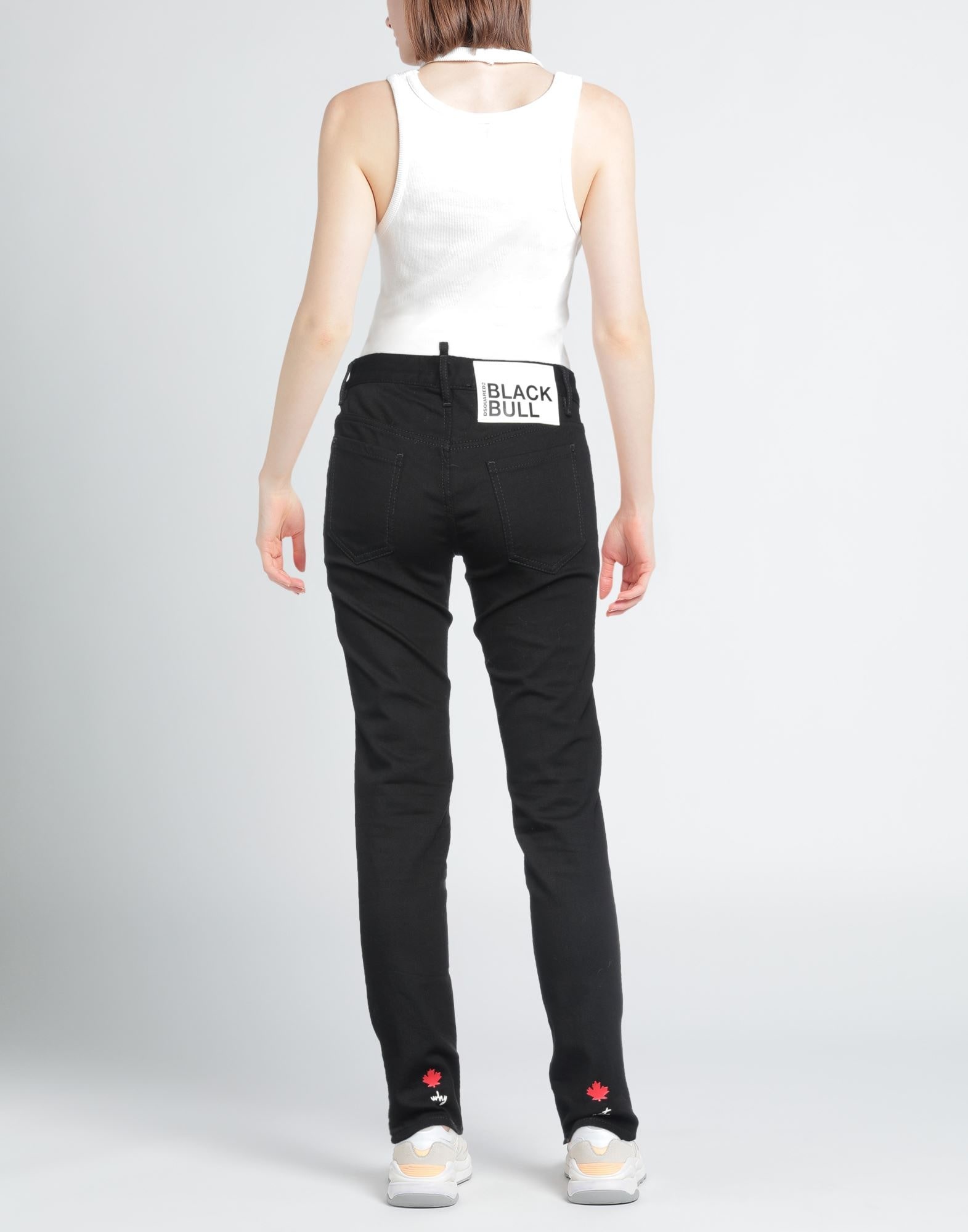 Black Women's Denim Pants - 3