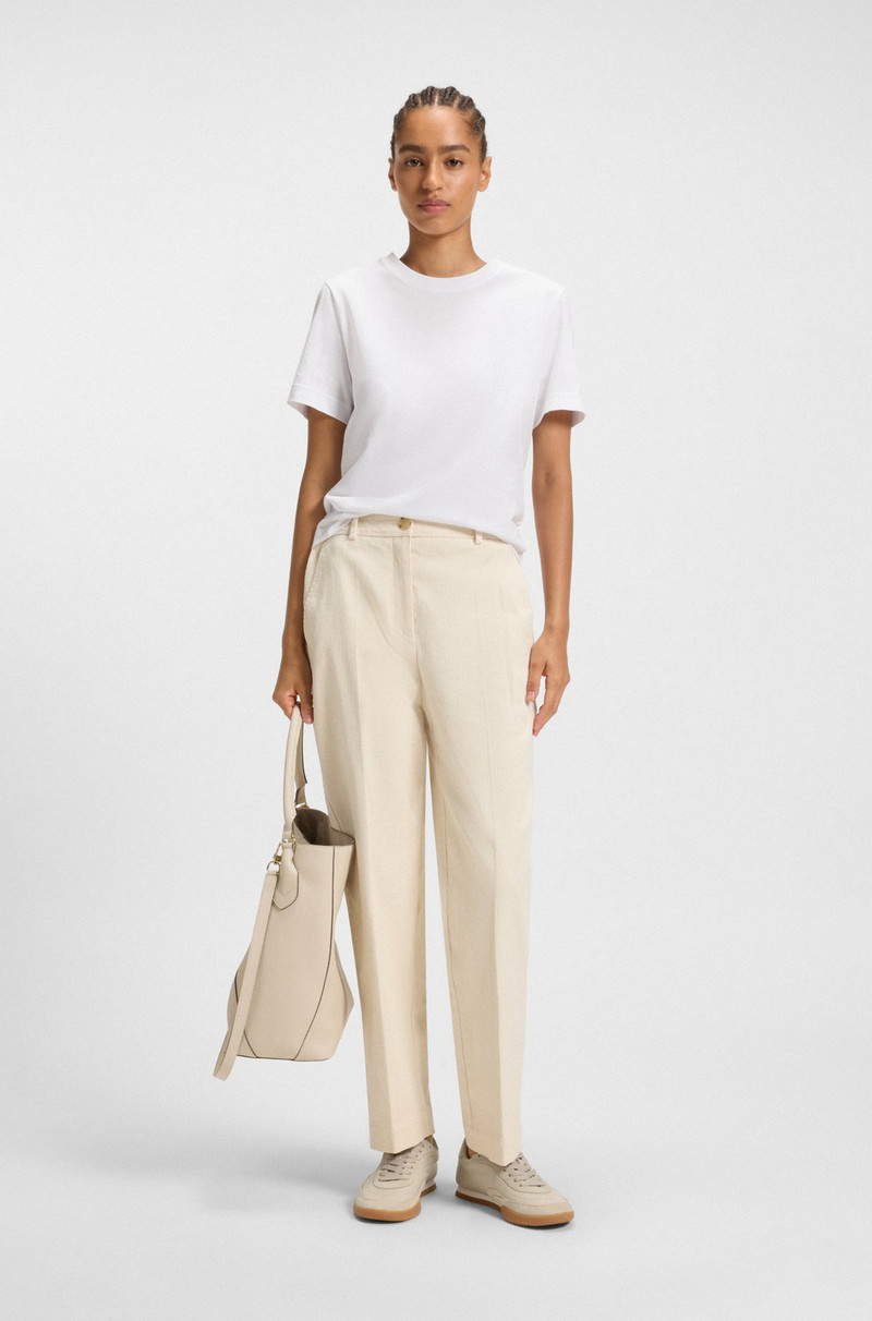 BOSS TRAINERS IN LEATHER AND SUEDE outlook