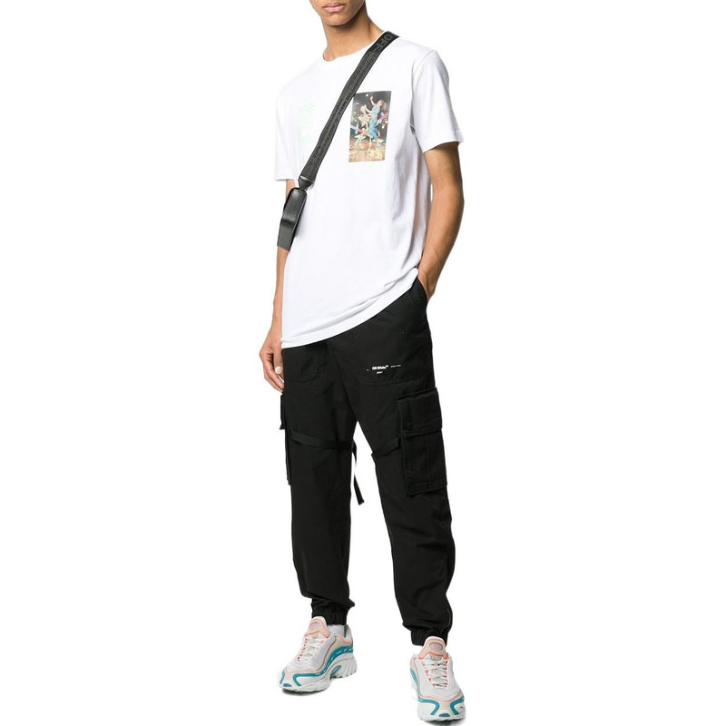 Off-White Men's Off-White FW22 Alphabet Character Printing Round Neck Short Sleeve White T-Shirt OMAA027R20185 outlook