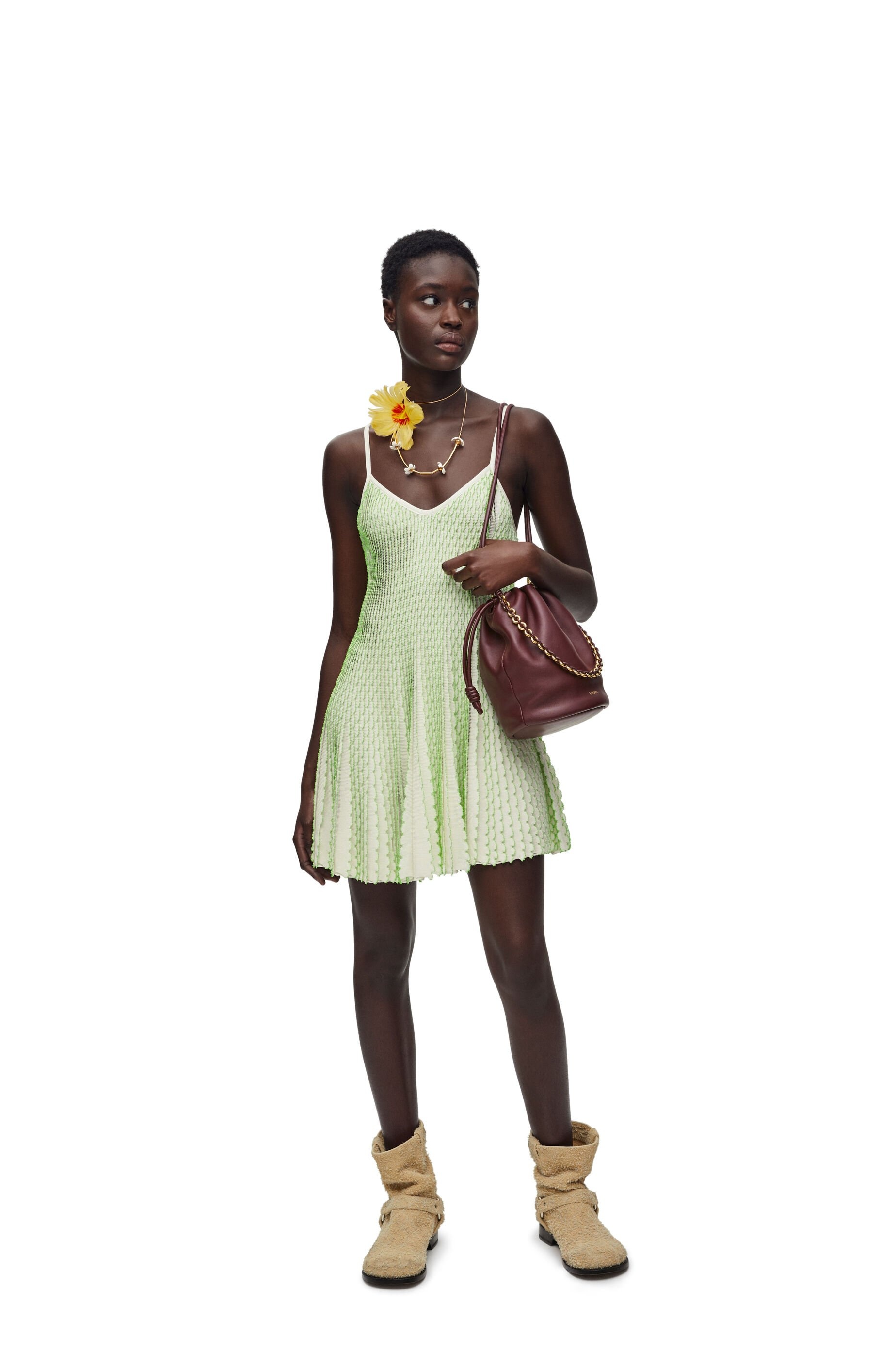 Strappy dress in viscose - 2