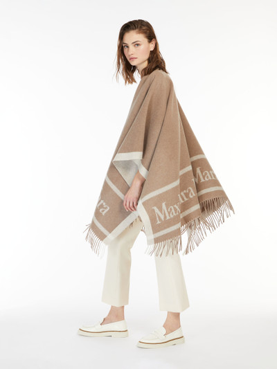 Max Mara Wool cloak with fringes outlook