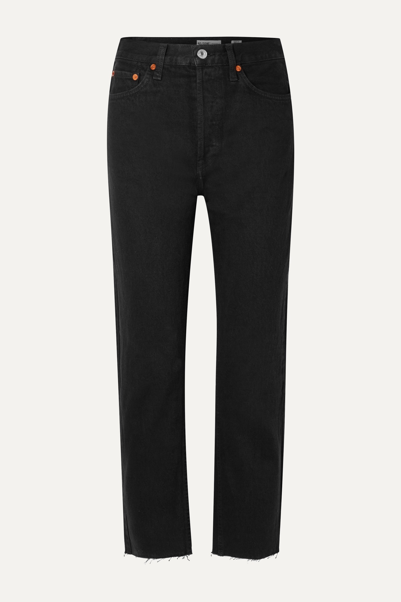 70s High Rise Stove Pipe straight-leg jeans - 1