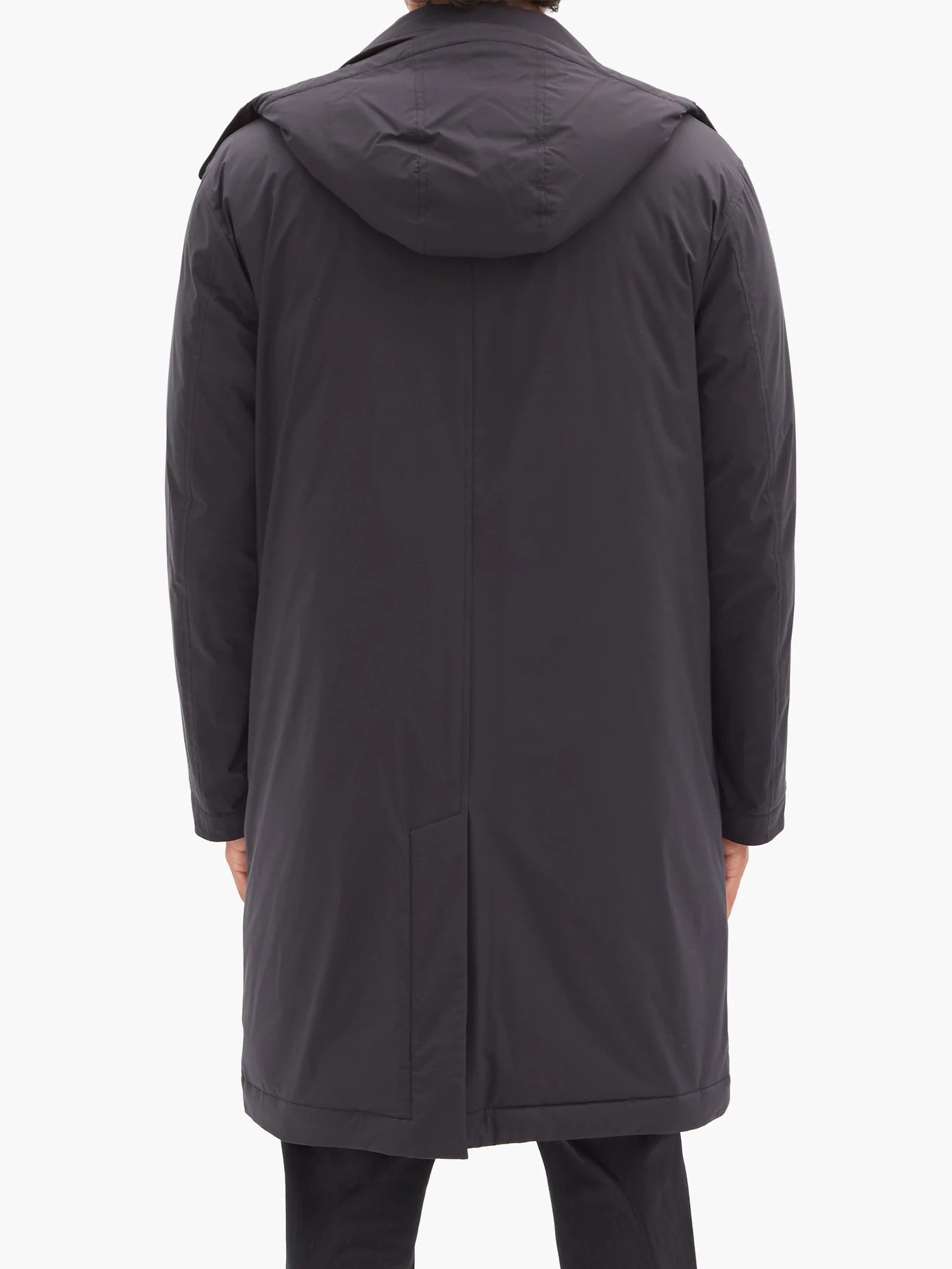 High-neck padded hooded parka - 5