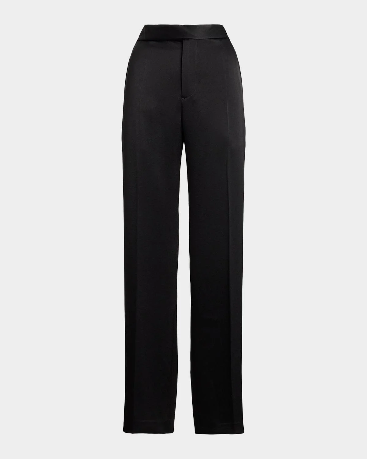 Satin Relaxed Straight Pant - 1