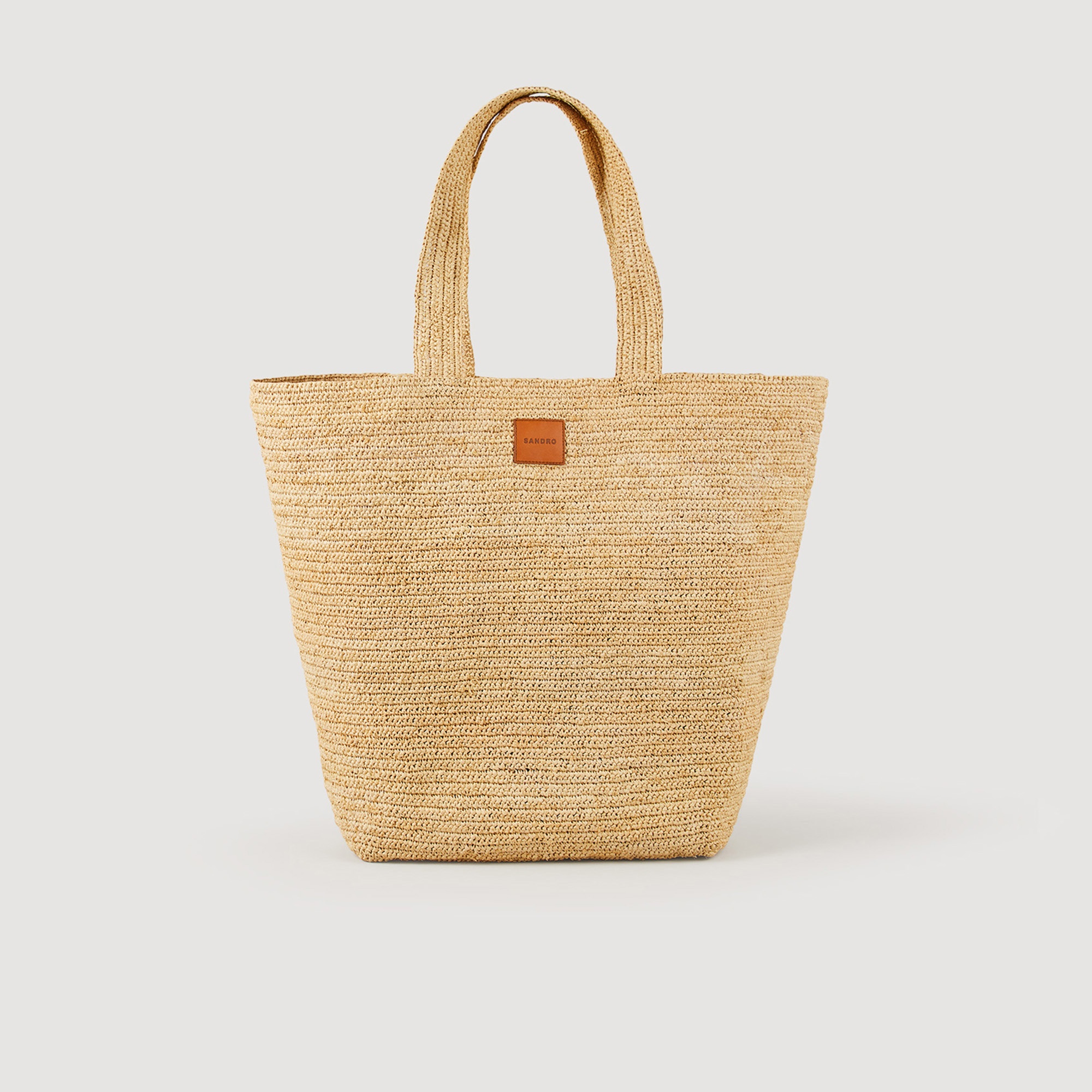 Raffia tote bag - 1
