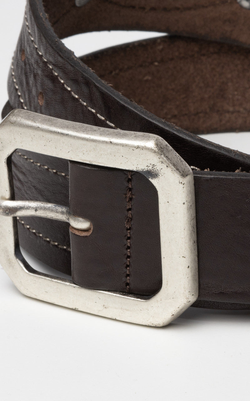 FORTELA FORTELA OREGON LEATHER BELT TESTA MORO 4