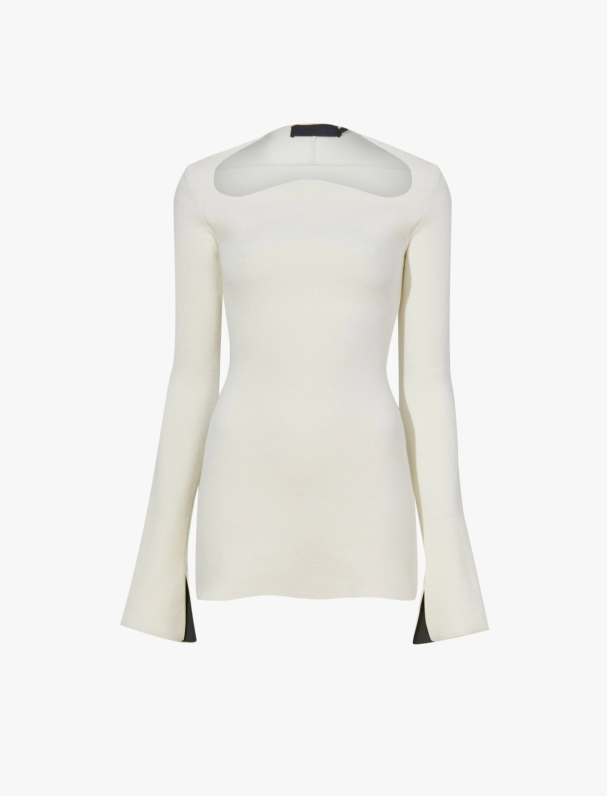 Textured Viscose Knit Sweater - 1