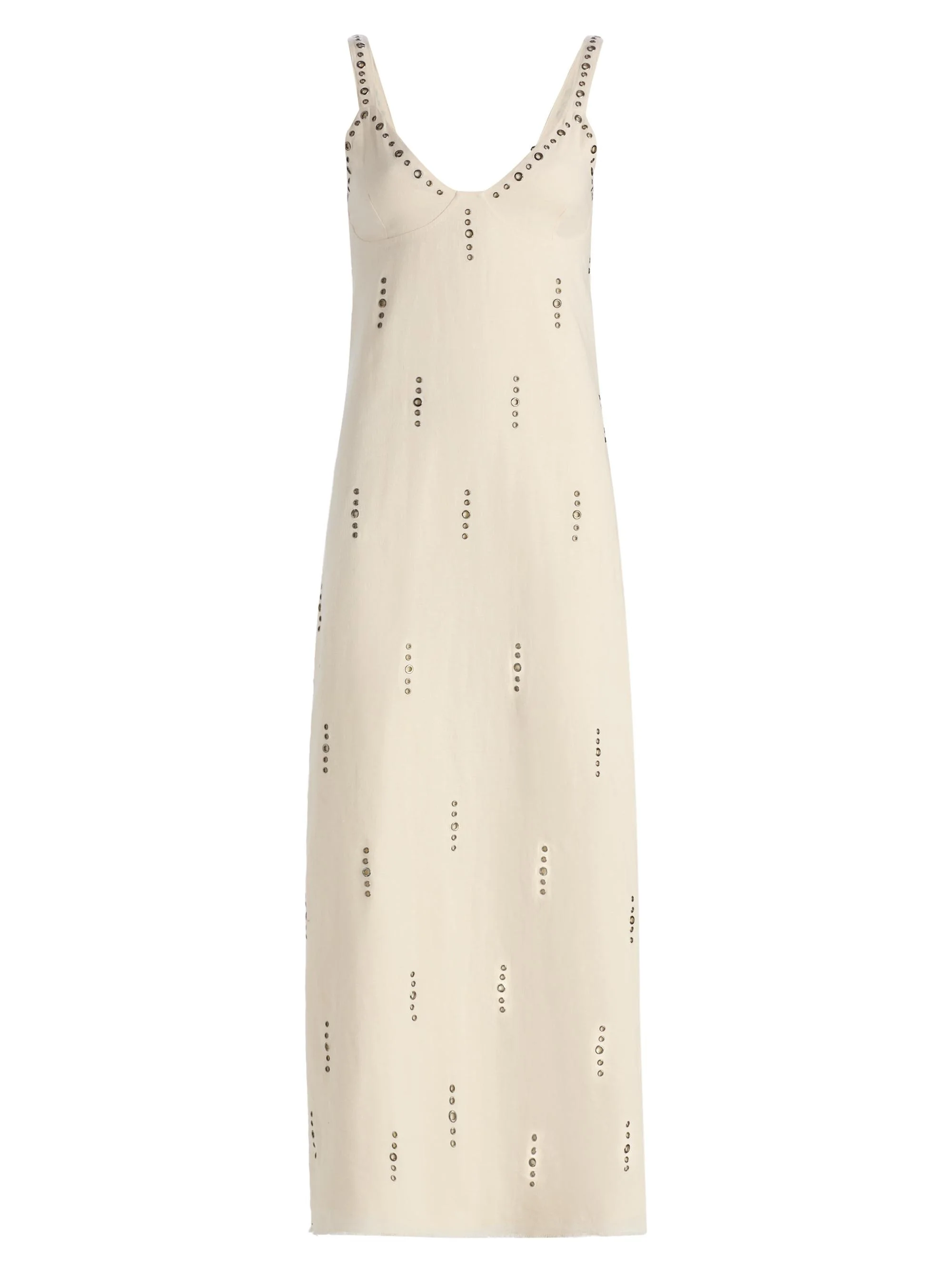 Women's Aubrey Grommet-Embellished Maxi Dress - Ivory - 1