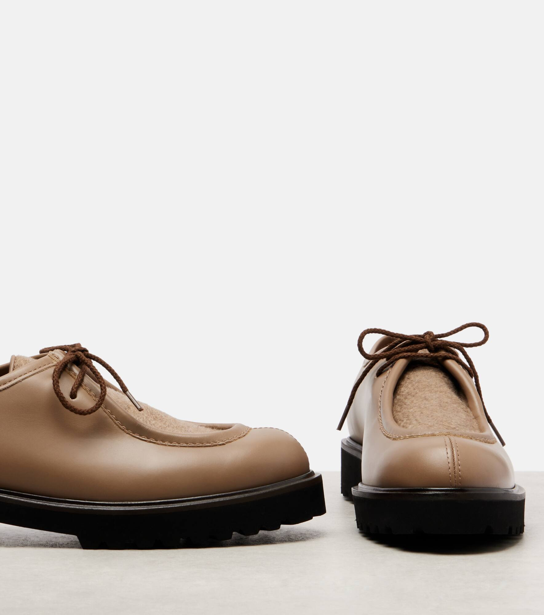 Track leather loafers - 5
