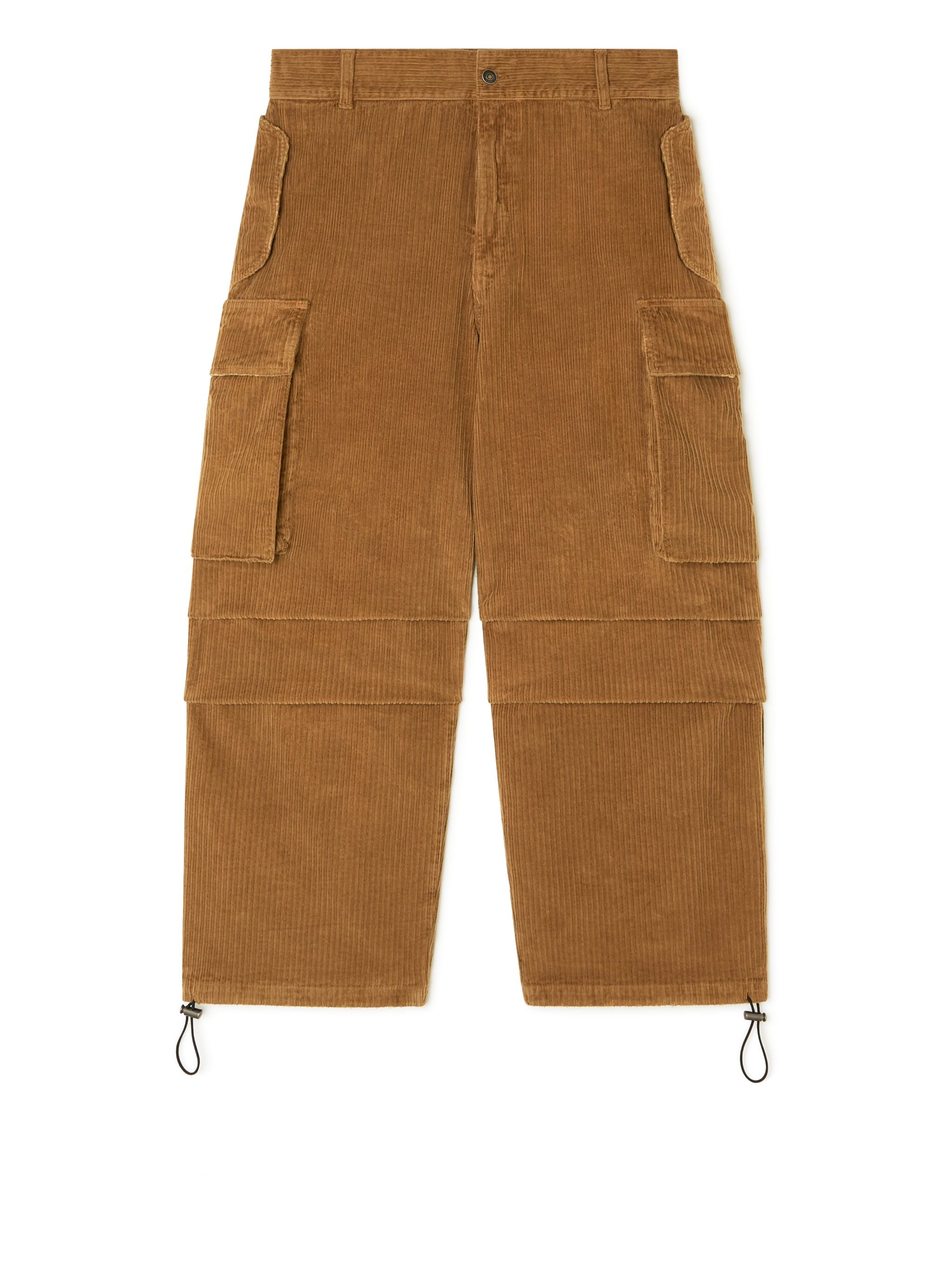 Velvet Corduroy Cargo Pants - 1