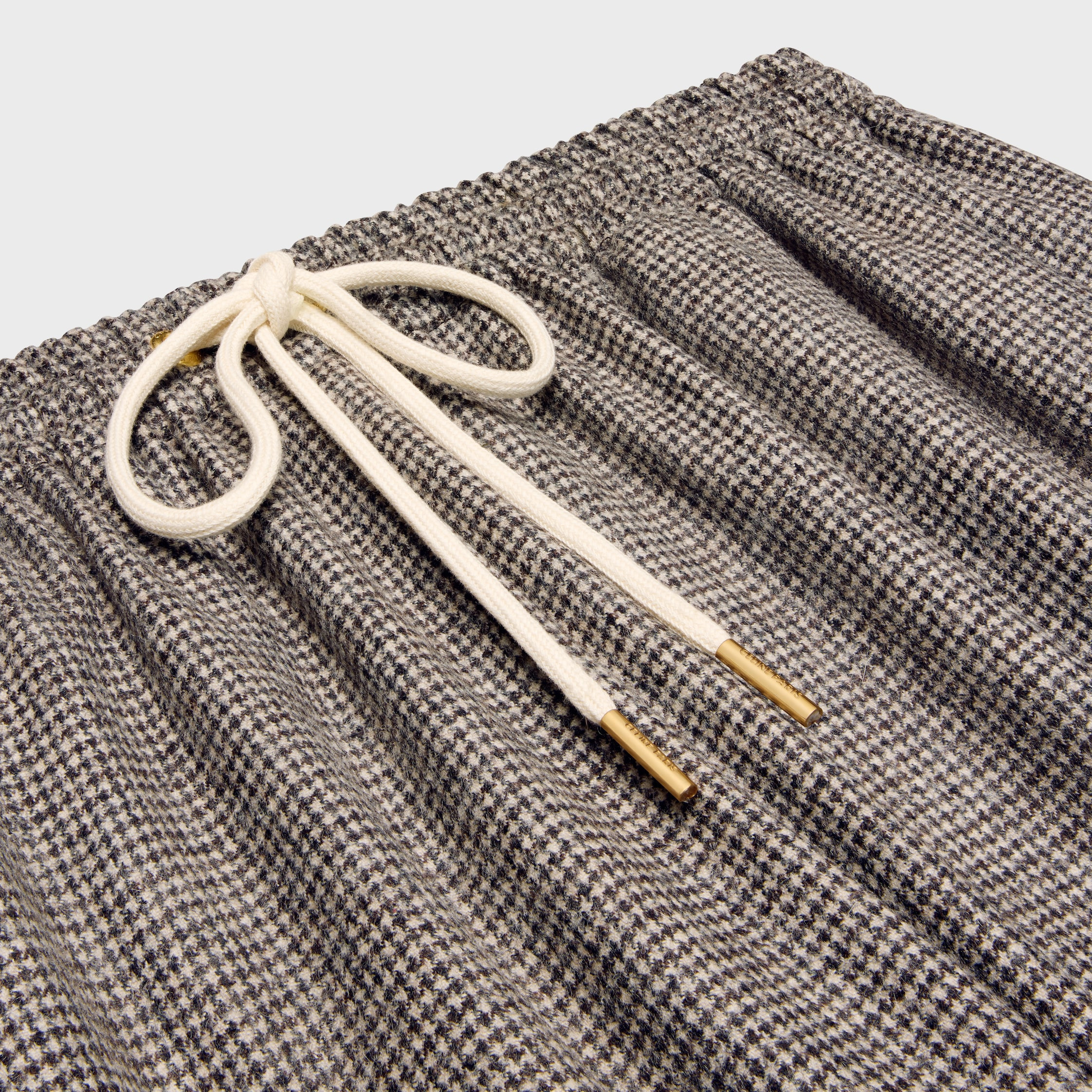 straight jogging pants in wool and cashmere - 3