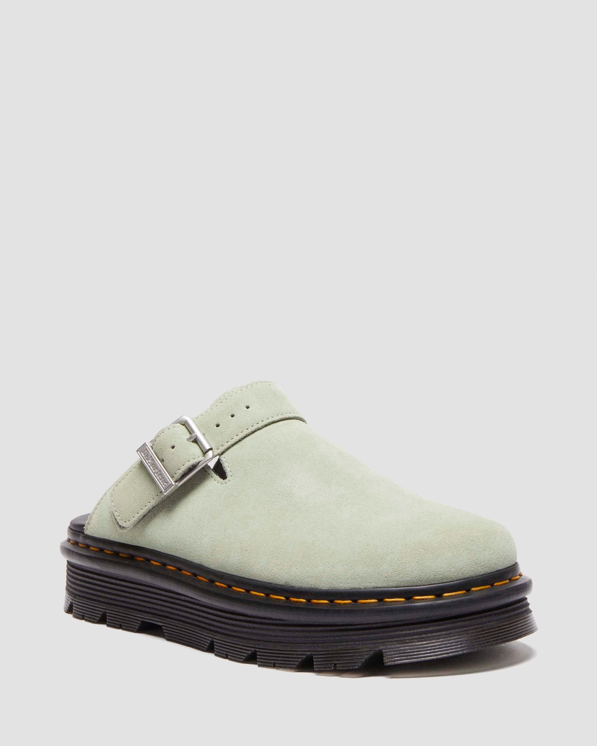 Zebzag Suede Slingback Platform Mules - 5