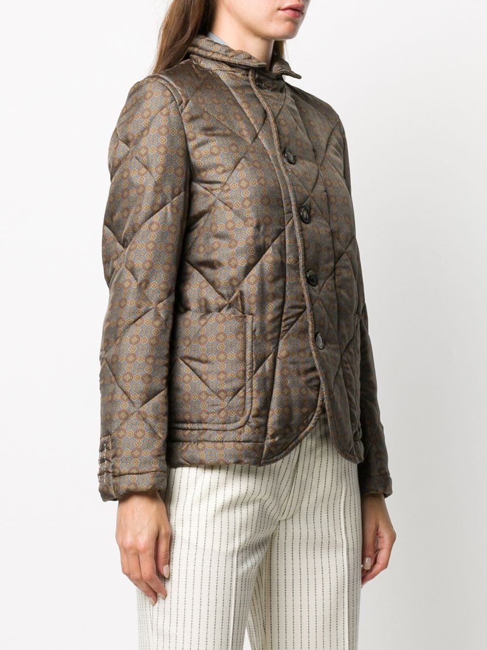 quilted long-sleeve jacket - 3