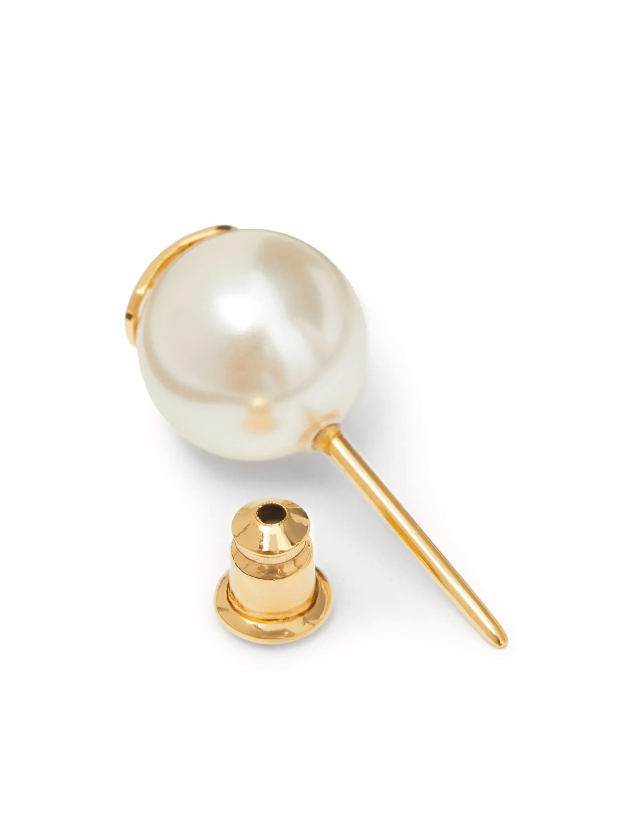 VLogo Signature pearl stud earrings - 5