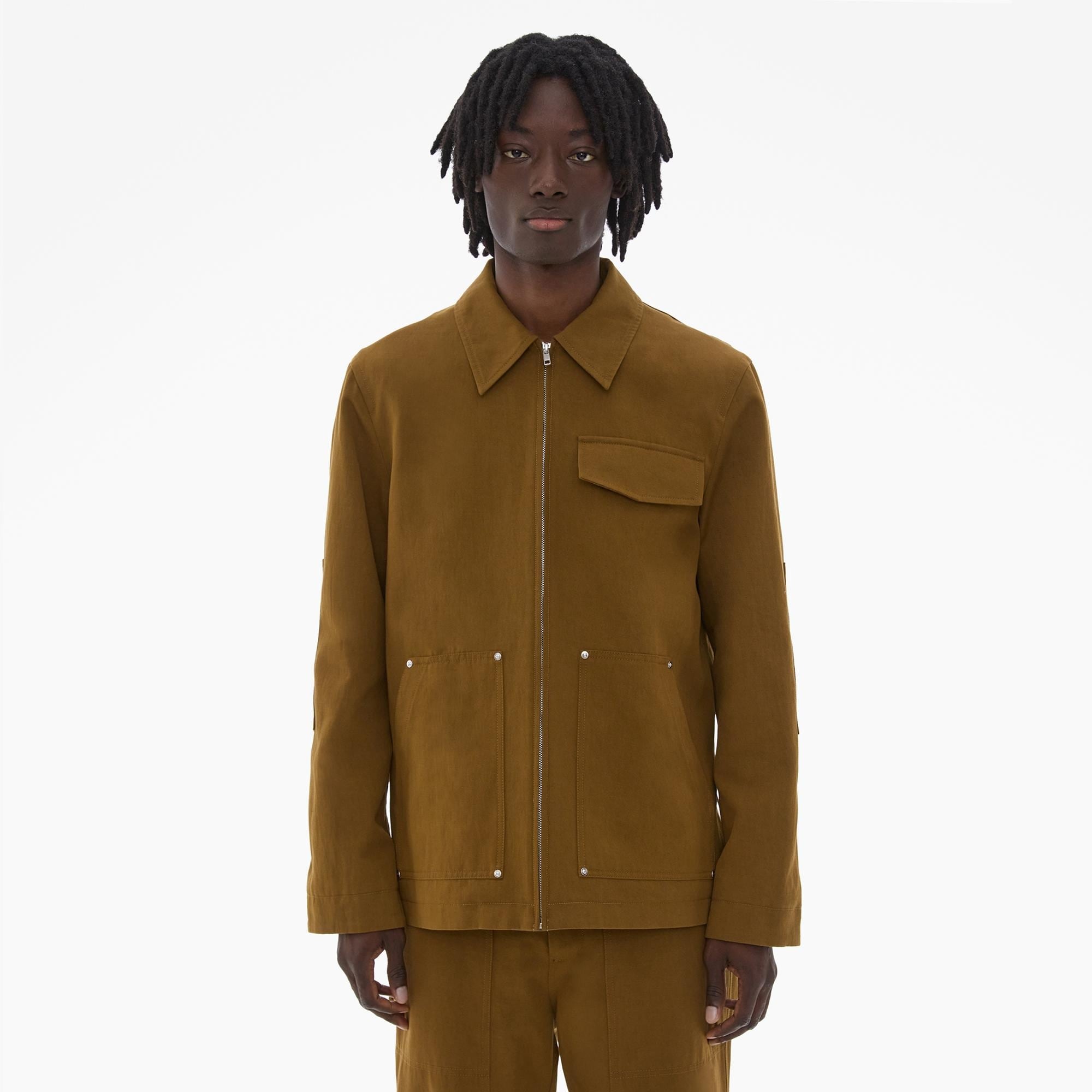 COTTON TWILL COACH JACKET - 3