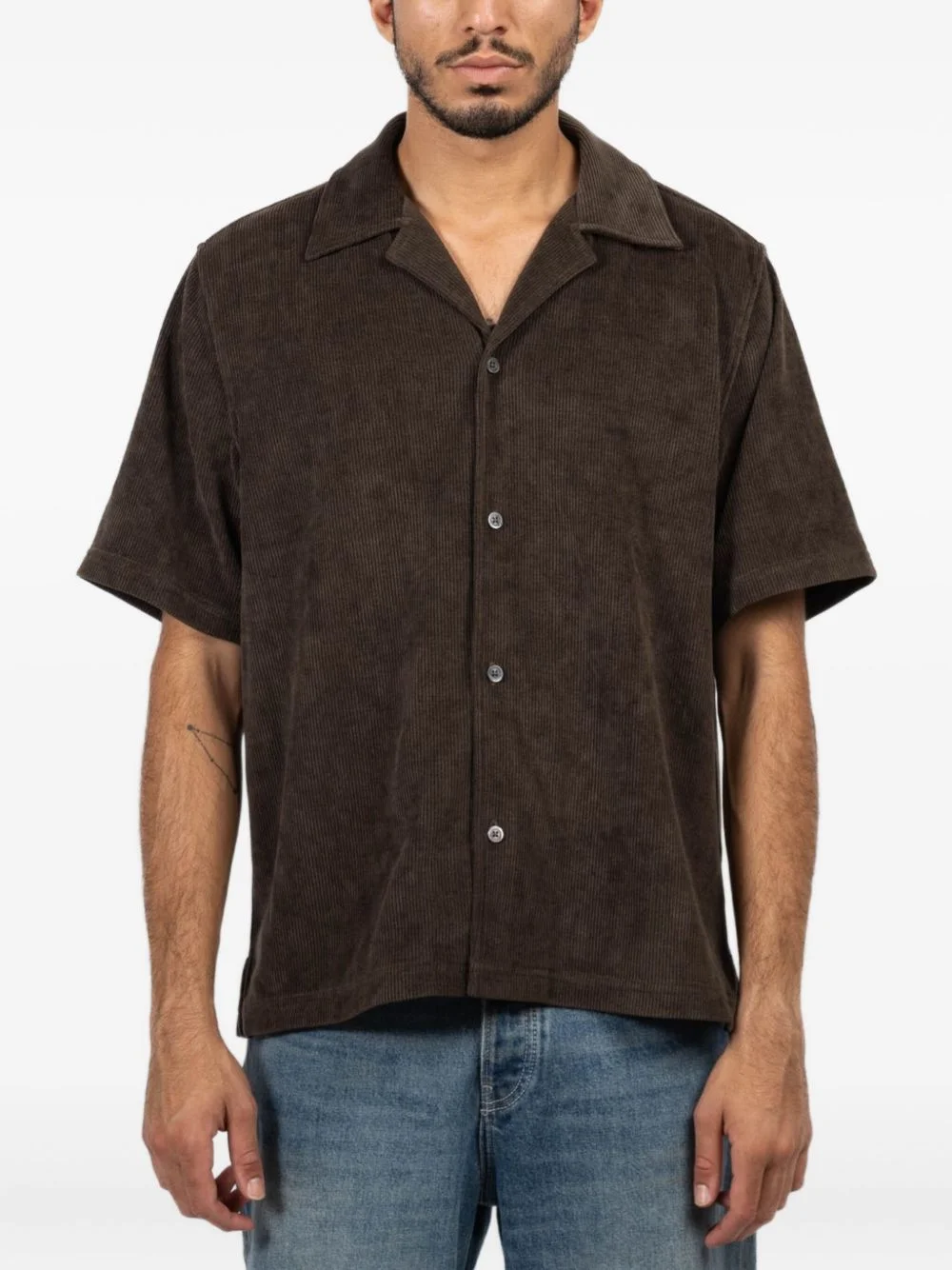 Dane corduroy-buttoned shirt - 1