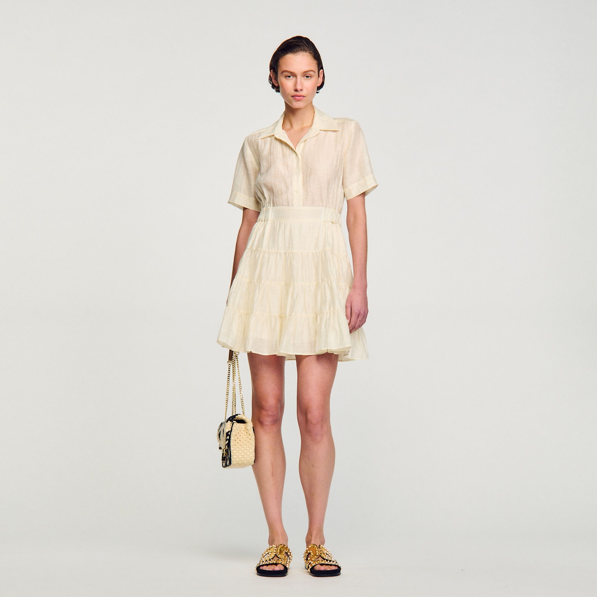 SHORT RUFFLED DRESS - 2