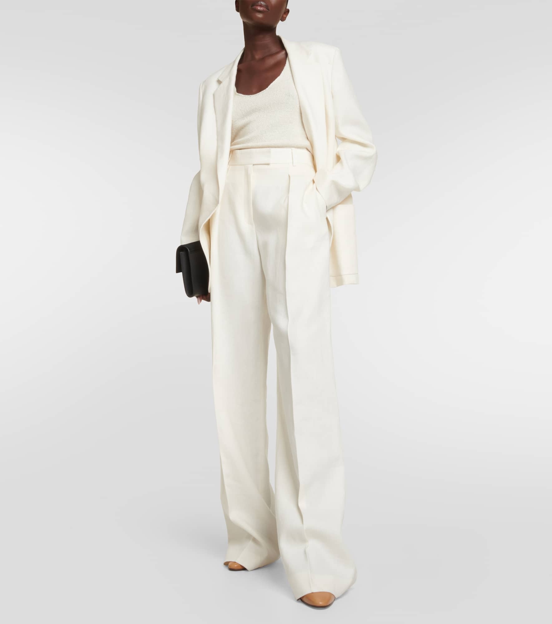 Antone high-rise linen wide-leg pants - 2