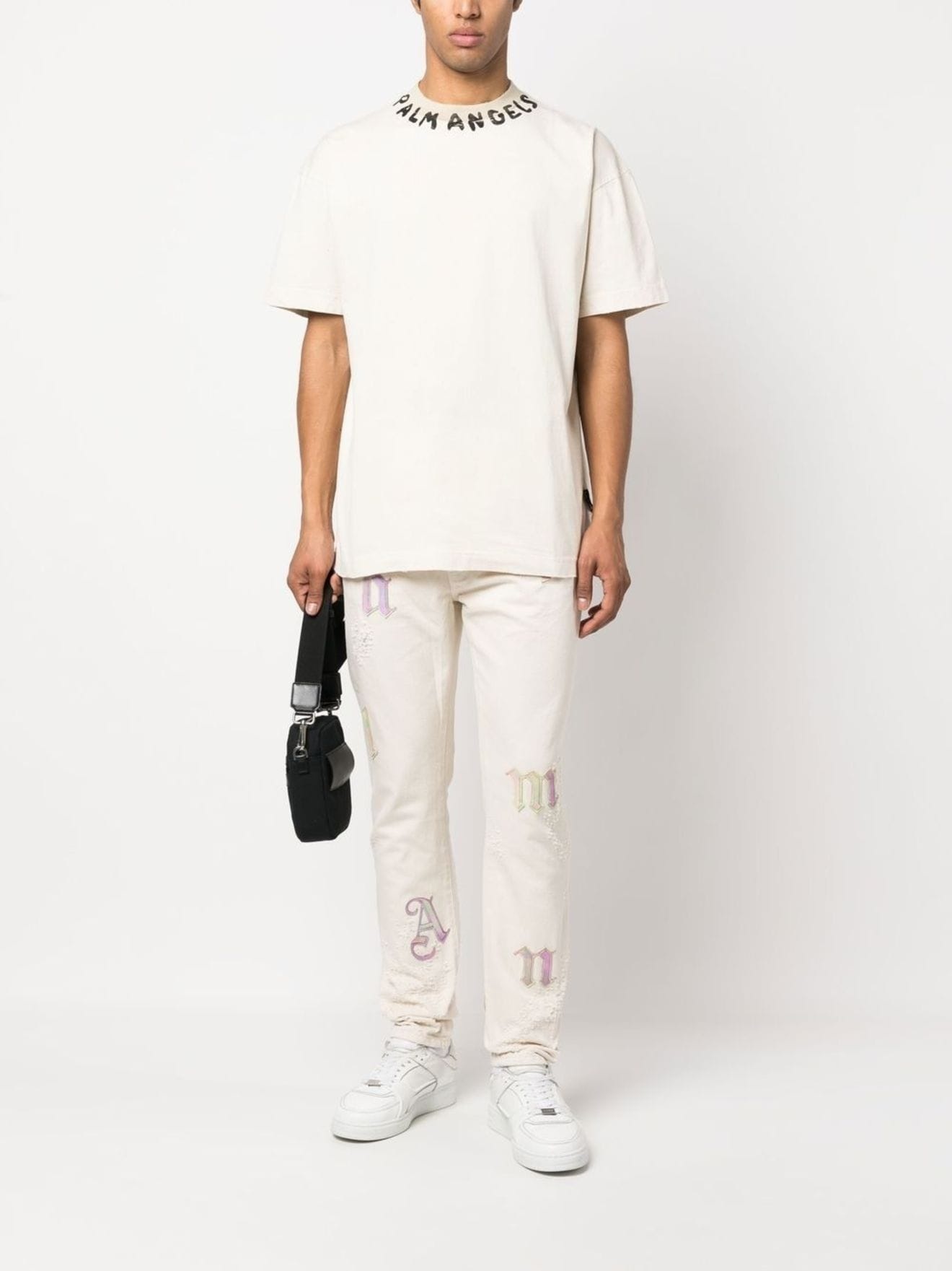 Palm Angels Seasonal Logo Vint Tee | REVERSIBLE