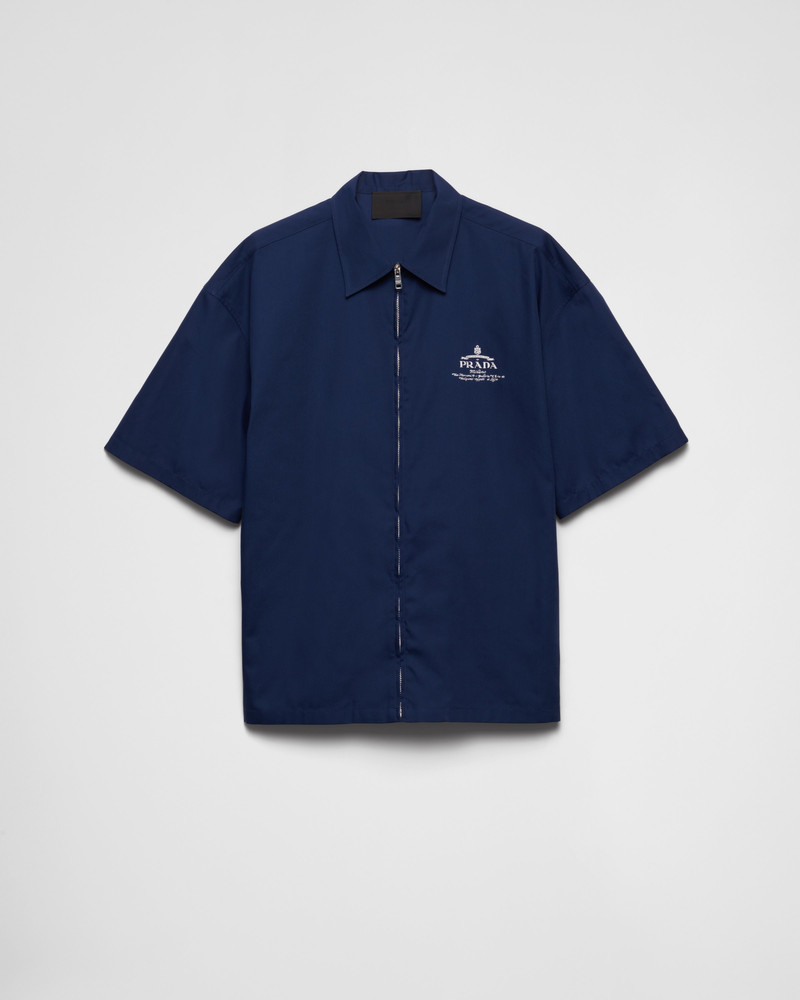 Short-sleeved technical cotton shirt 1