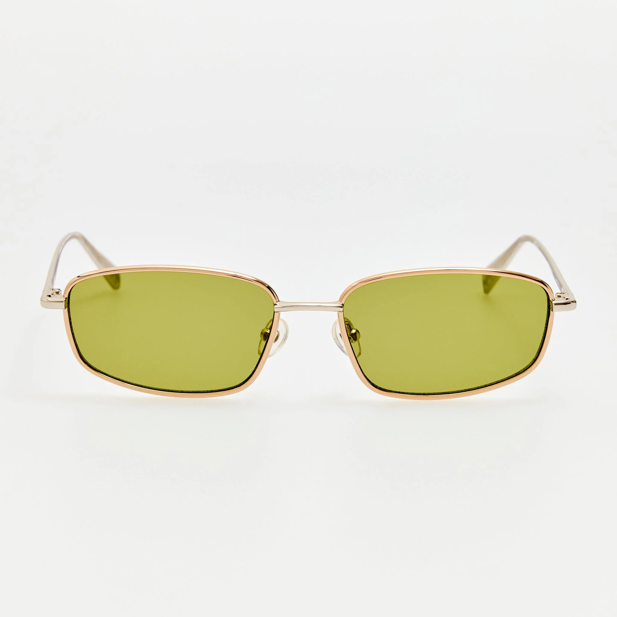 Palma Sunglasses in Gold and Khaki - 1