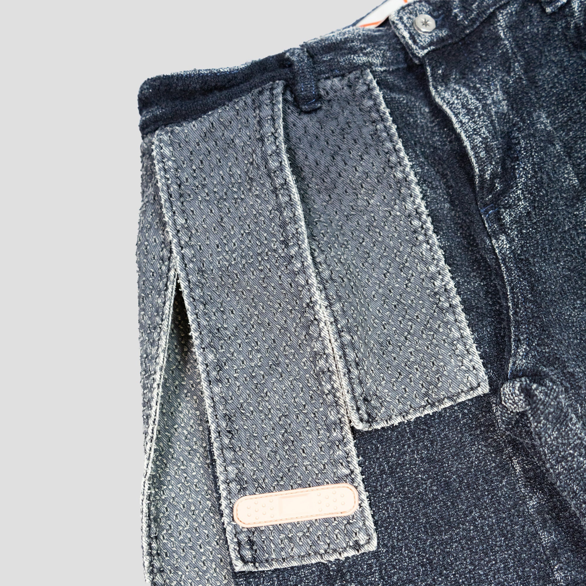 DENIM STRIP JEANS - 4