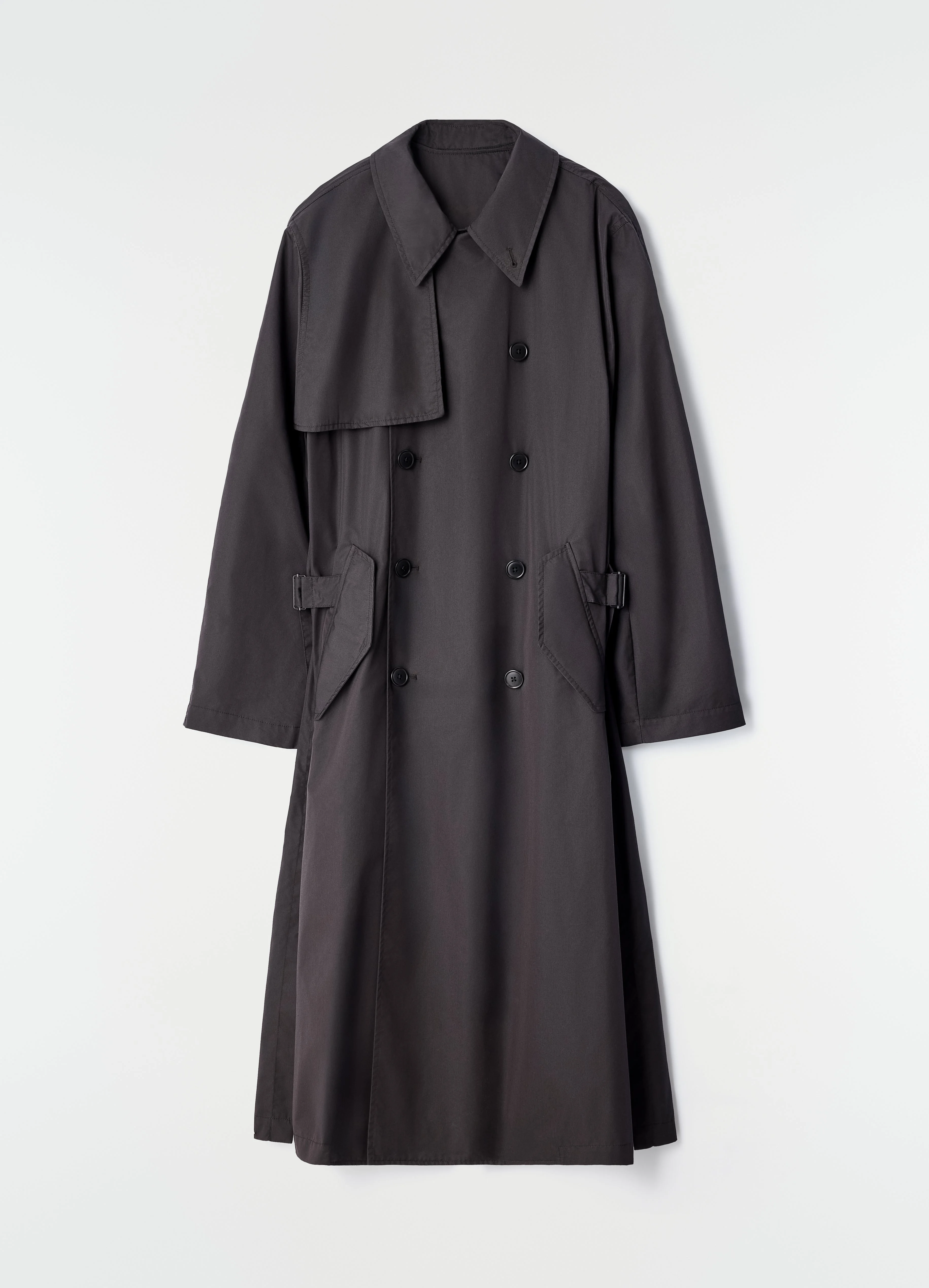 LIGHT TRENCH COAT IN WATER REPELLENT COTTON GABARDINE - 1