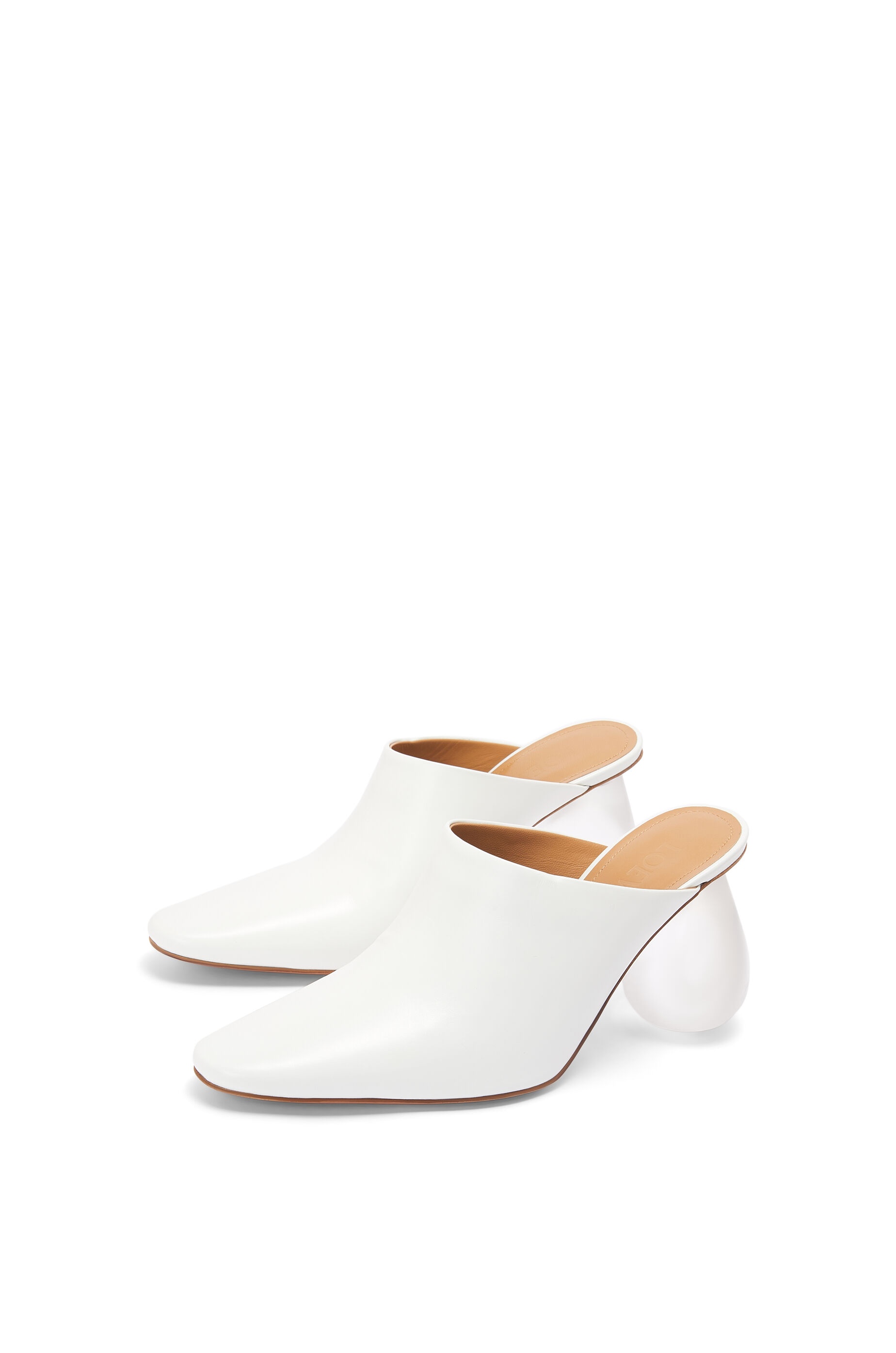 Drop heel mule in calfskin - 2