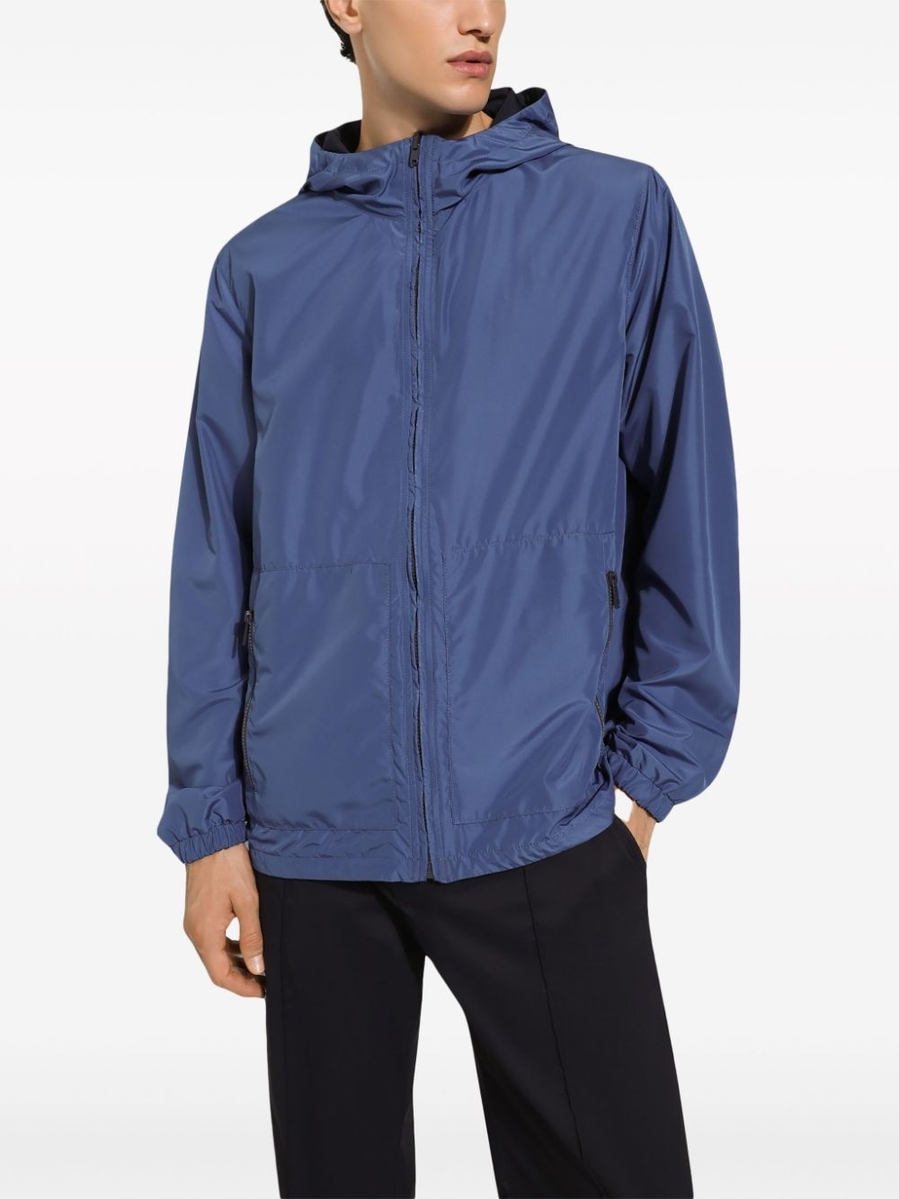 logo-print reversible parka - 6