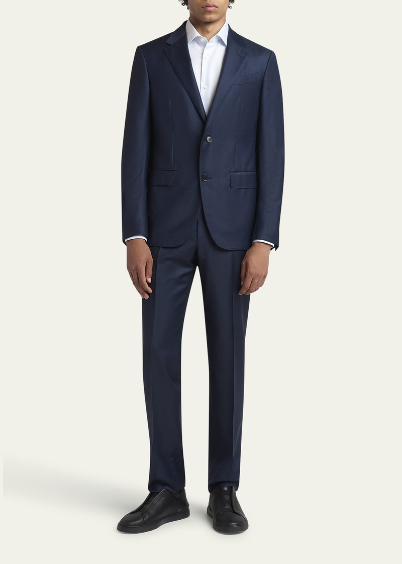ZEGNA Men's Trofeo Plaid Suit outlook