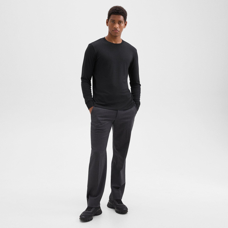 Theory Essential Long-Sleeve Tee in Anemone Modal Jersey outlook