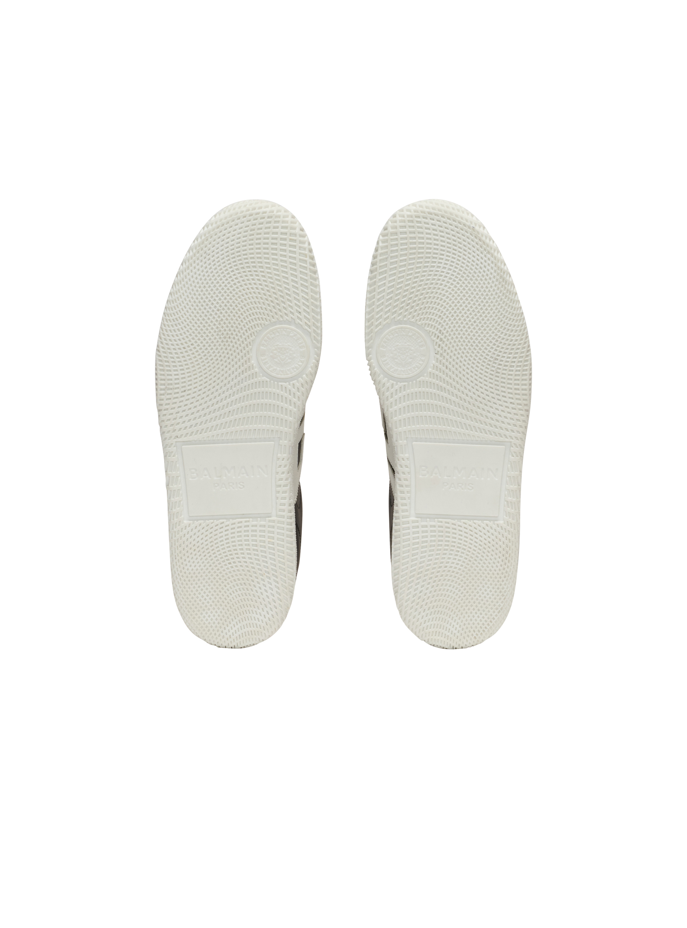 Calfskin Balmain Swan trainers - 4