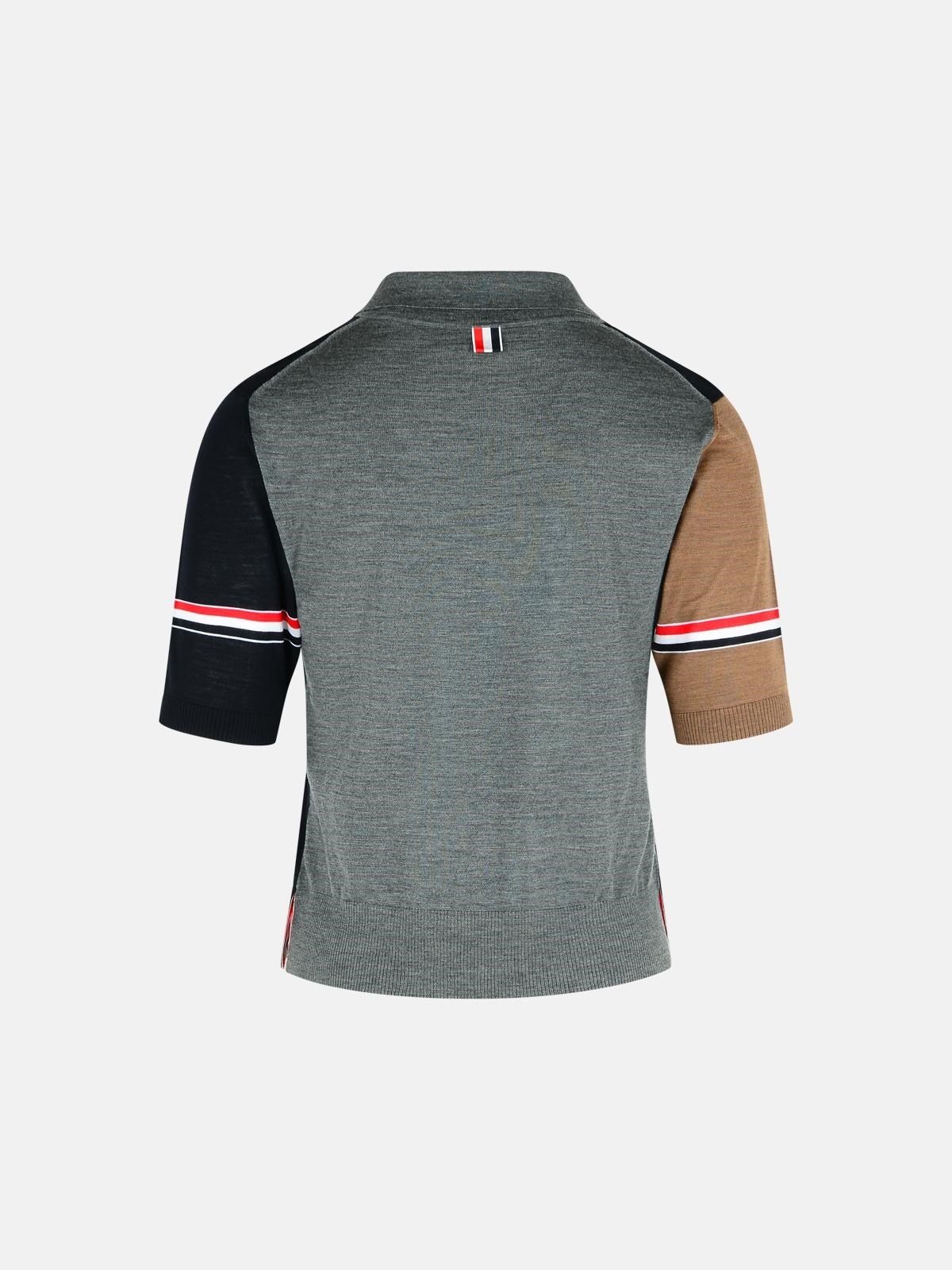 'FUN' MULTICOLOURED VIRGIN WOOL POLO SHIRT - 3
