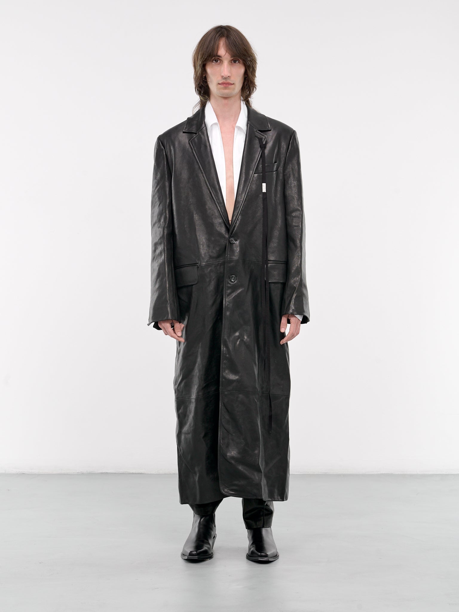 Hakan Tailored Leather Coat - 1