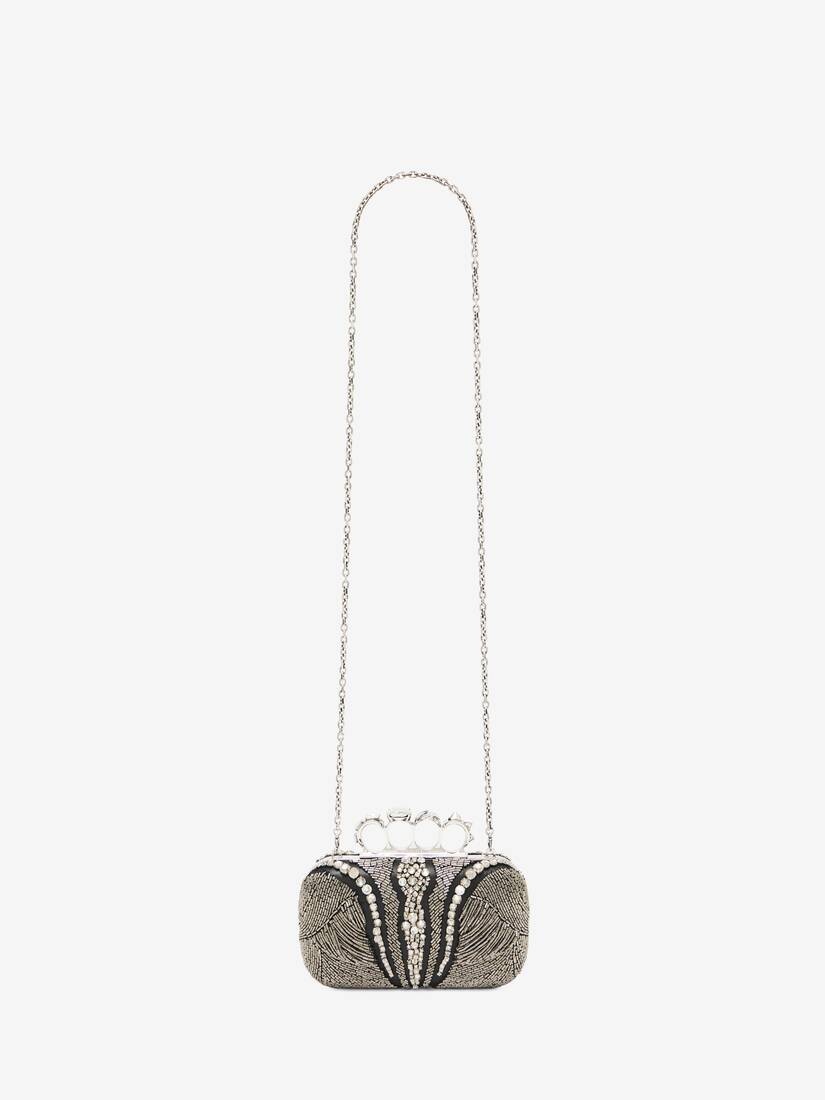 Women's Knuckle Clutch in Silver - 7